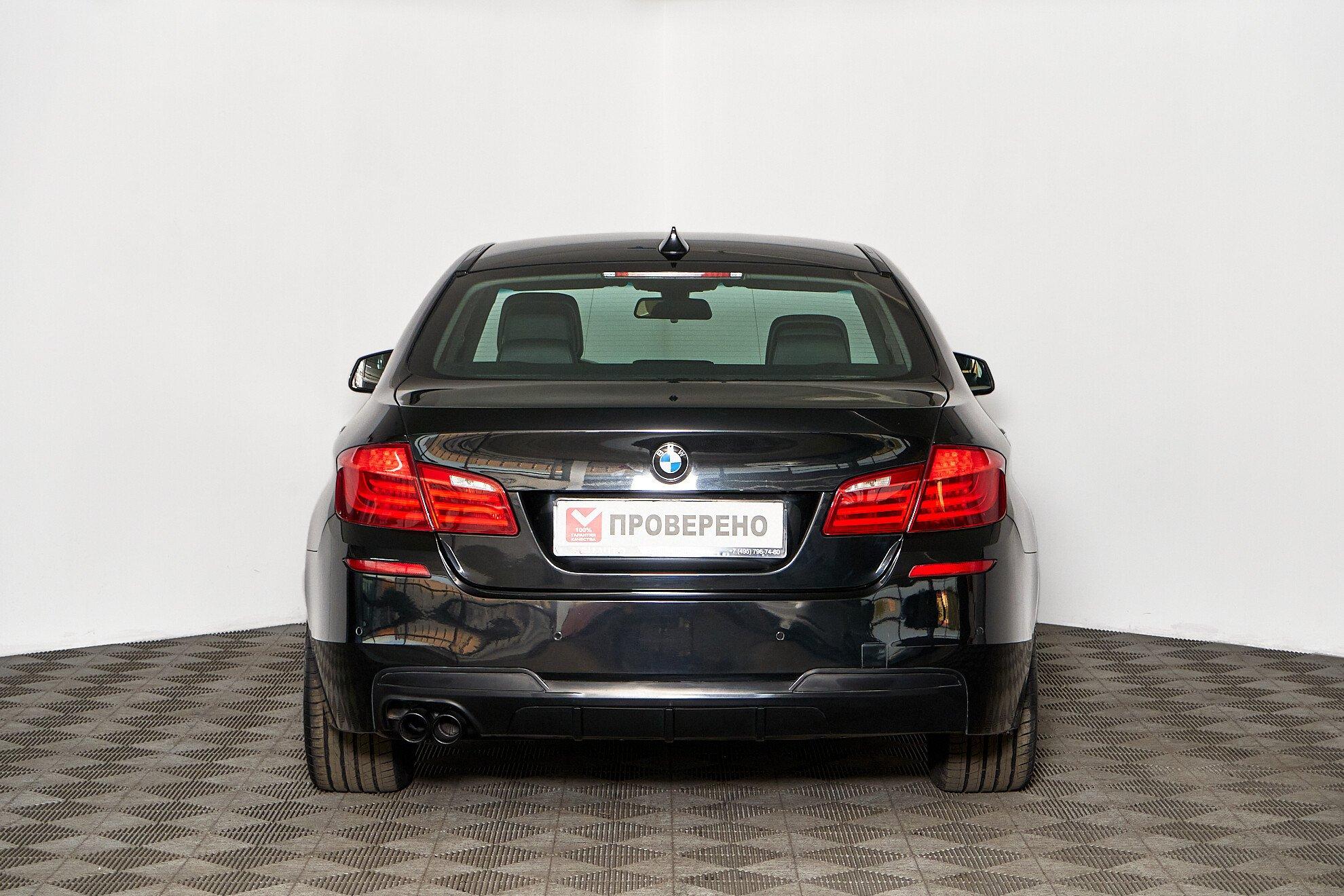 BMW 5 серии 2013, черный