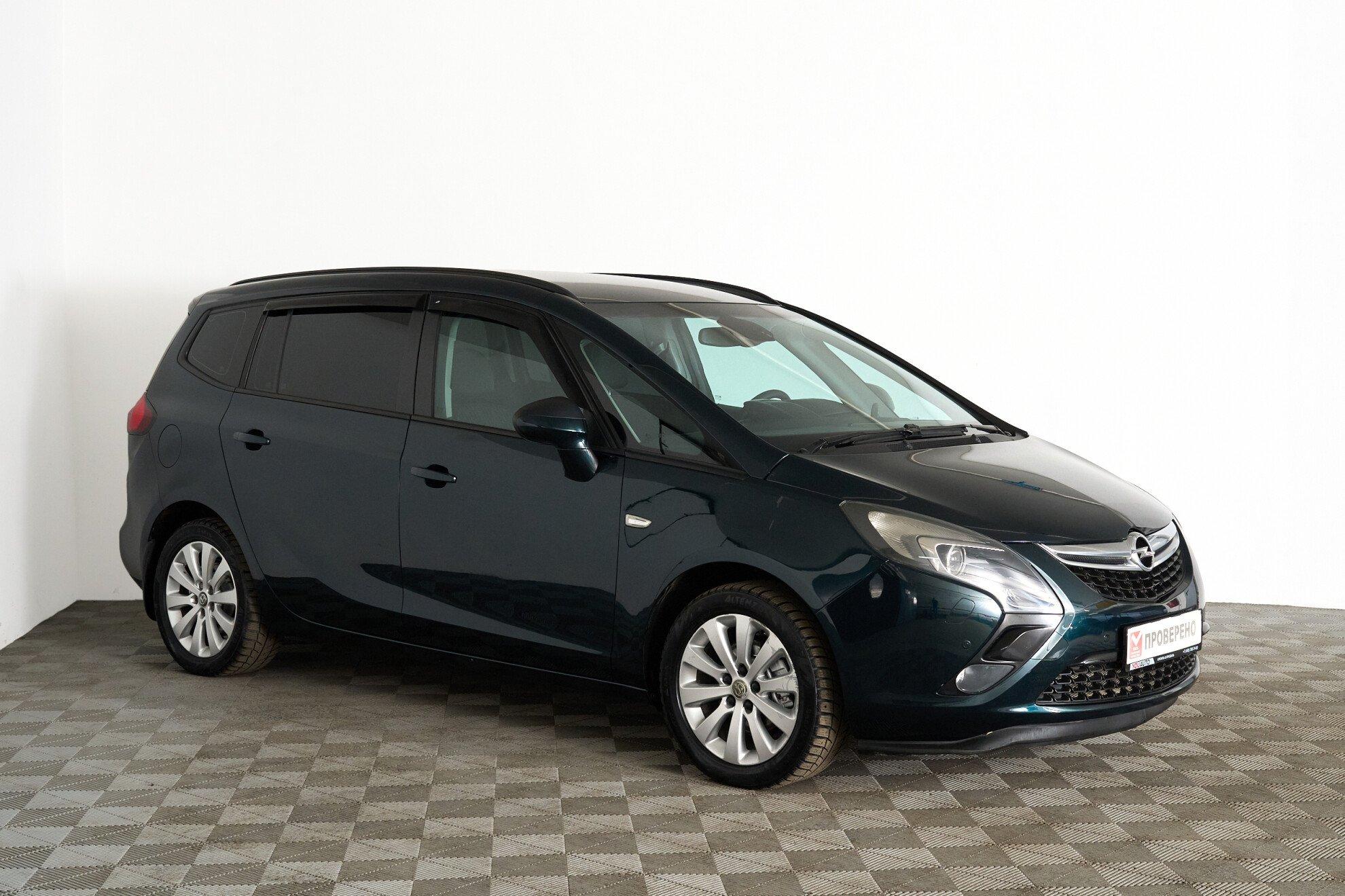 Opel Zafira 2014, зеленый