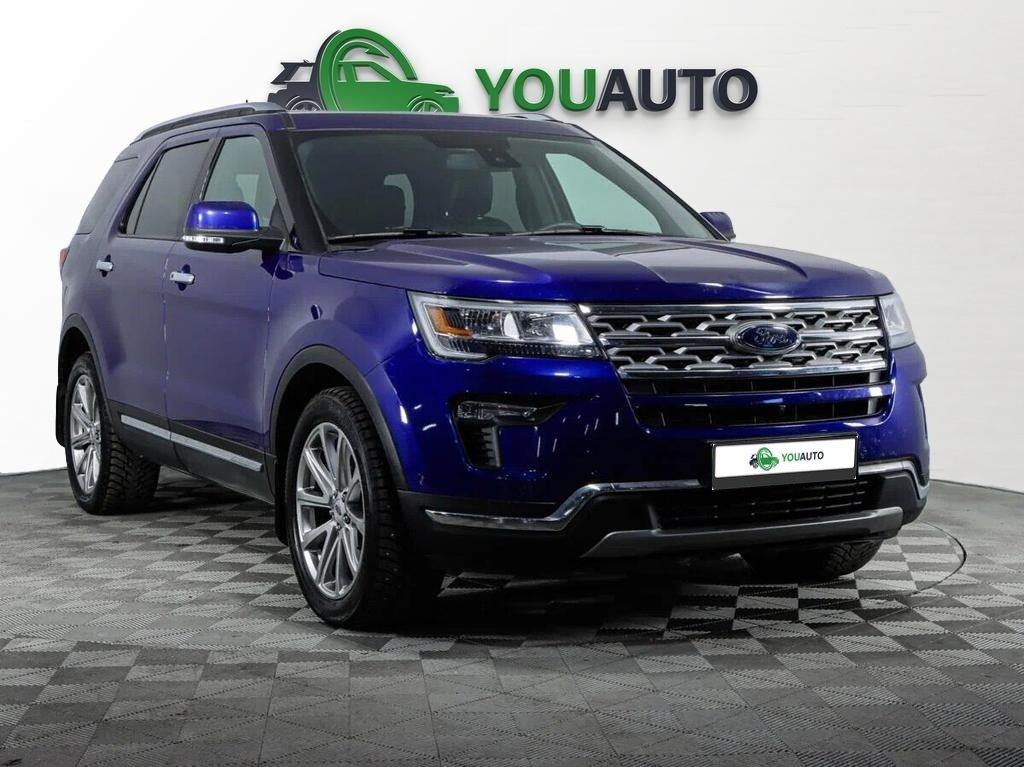 Ford Explorer 2019, синий