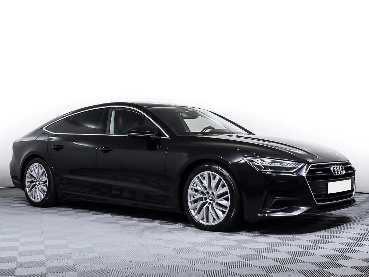 Audi A7 2020, черный