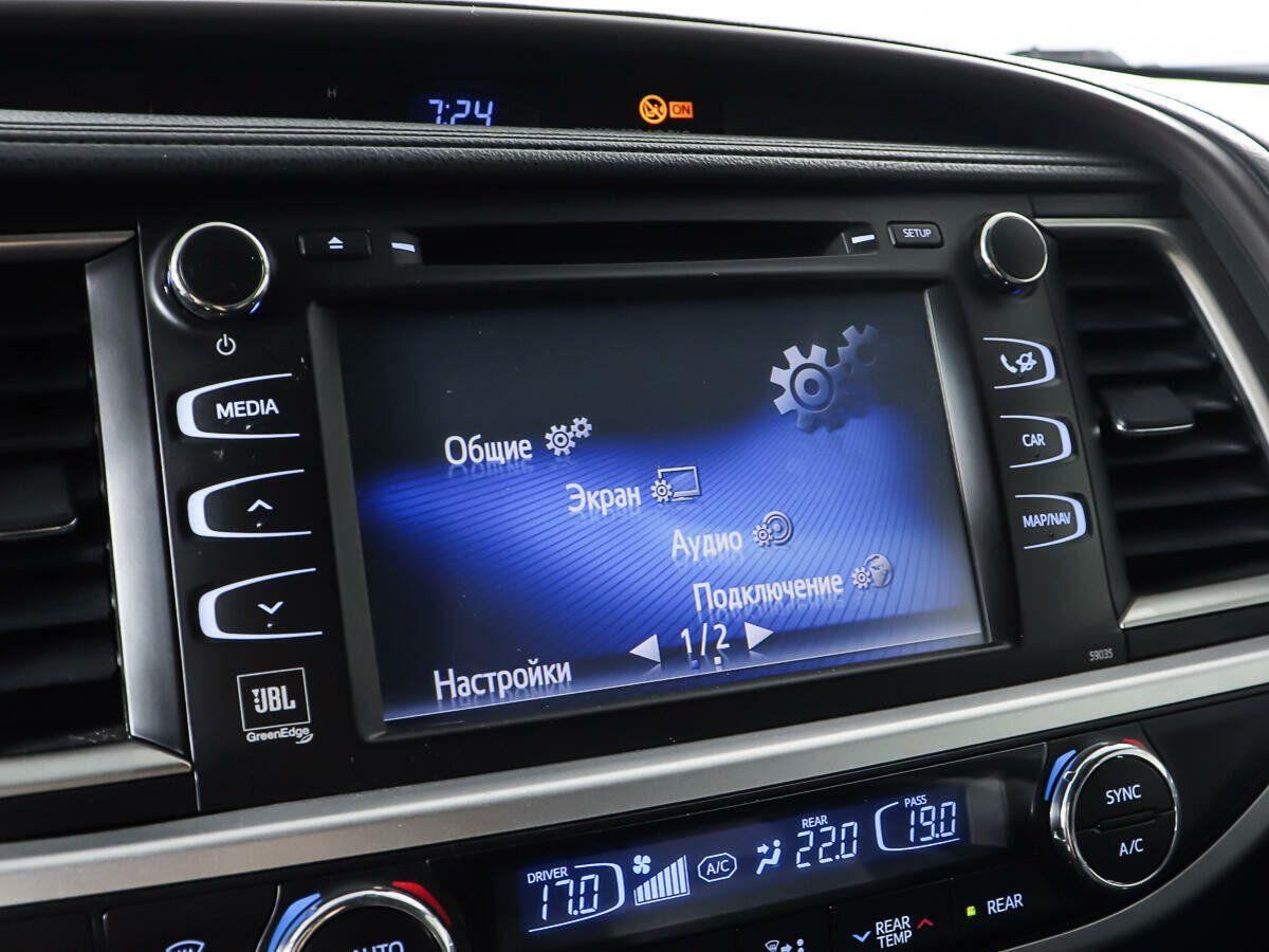 Toyota Highlander 2015, черный