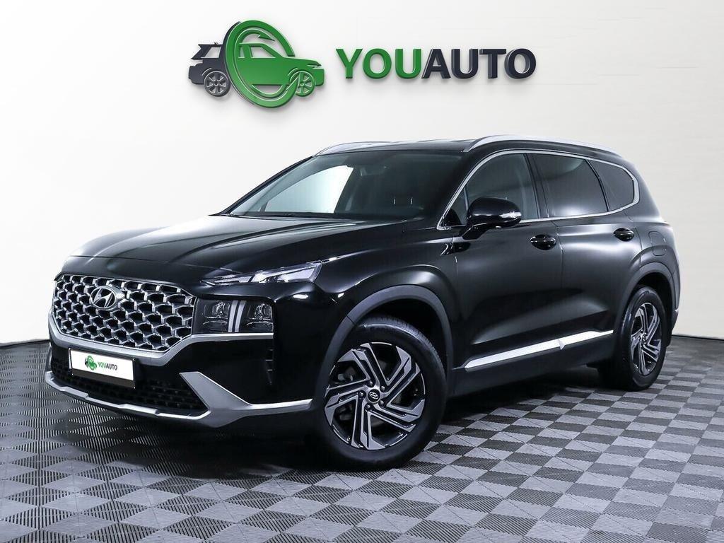 Hyundai Santa Fe 2020, черный