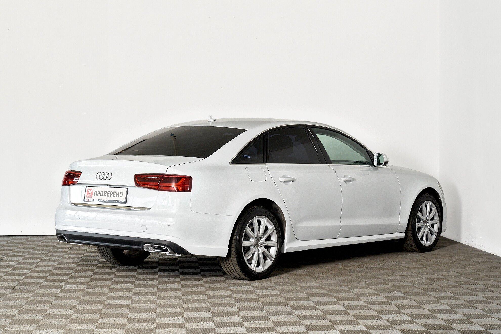 Audi A6 2014, белый
