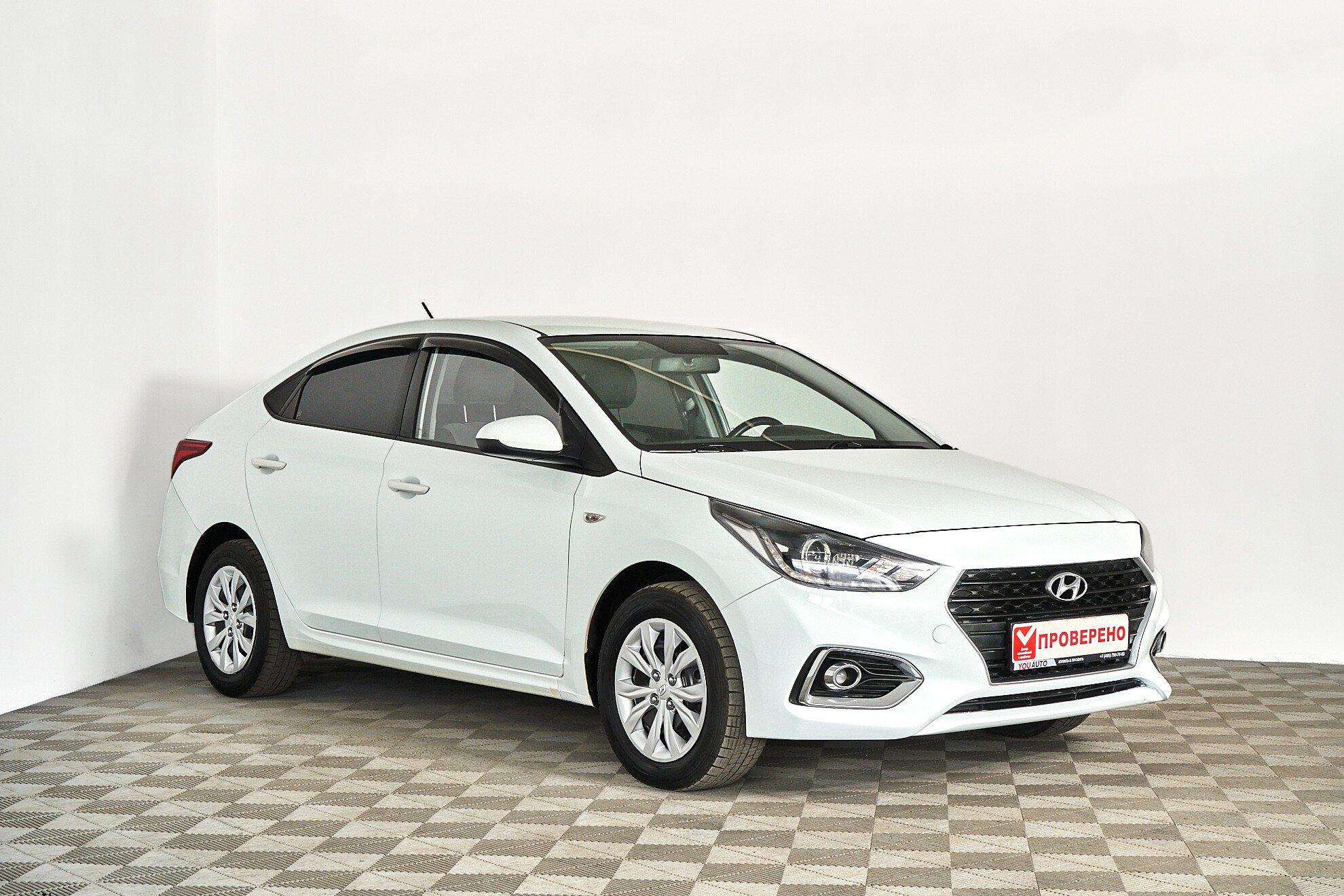 Hyundai Solaris 2019, белый
