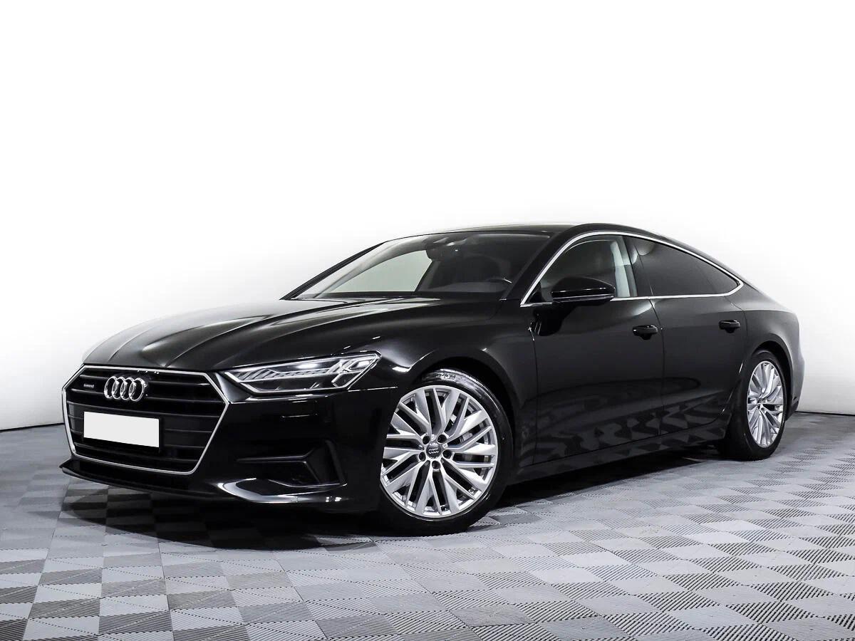 Audi A7 2020, черный
