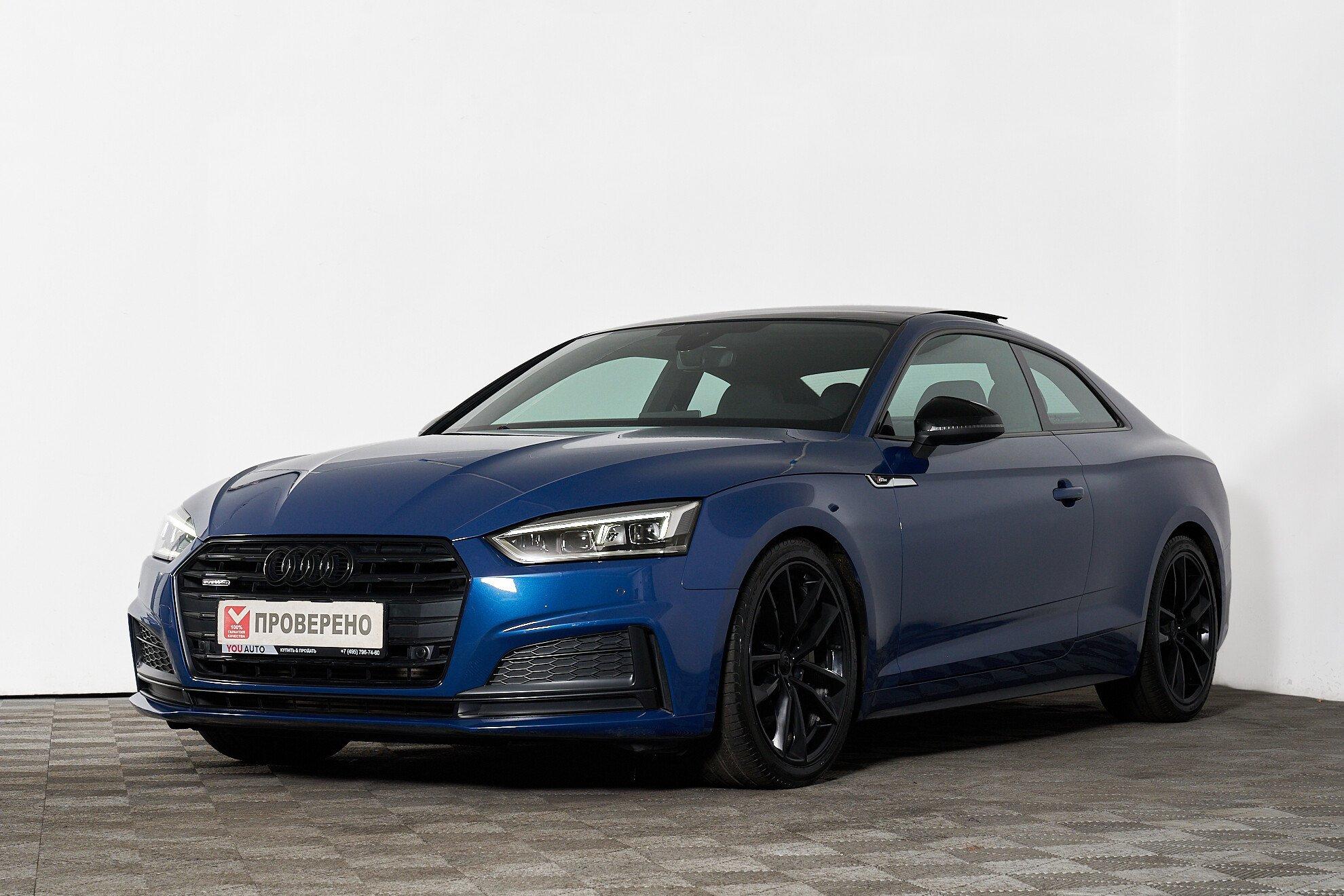 Audi A5 2019, синий