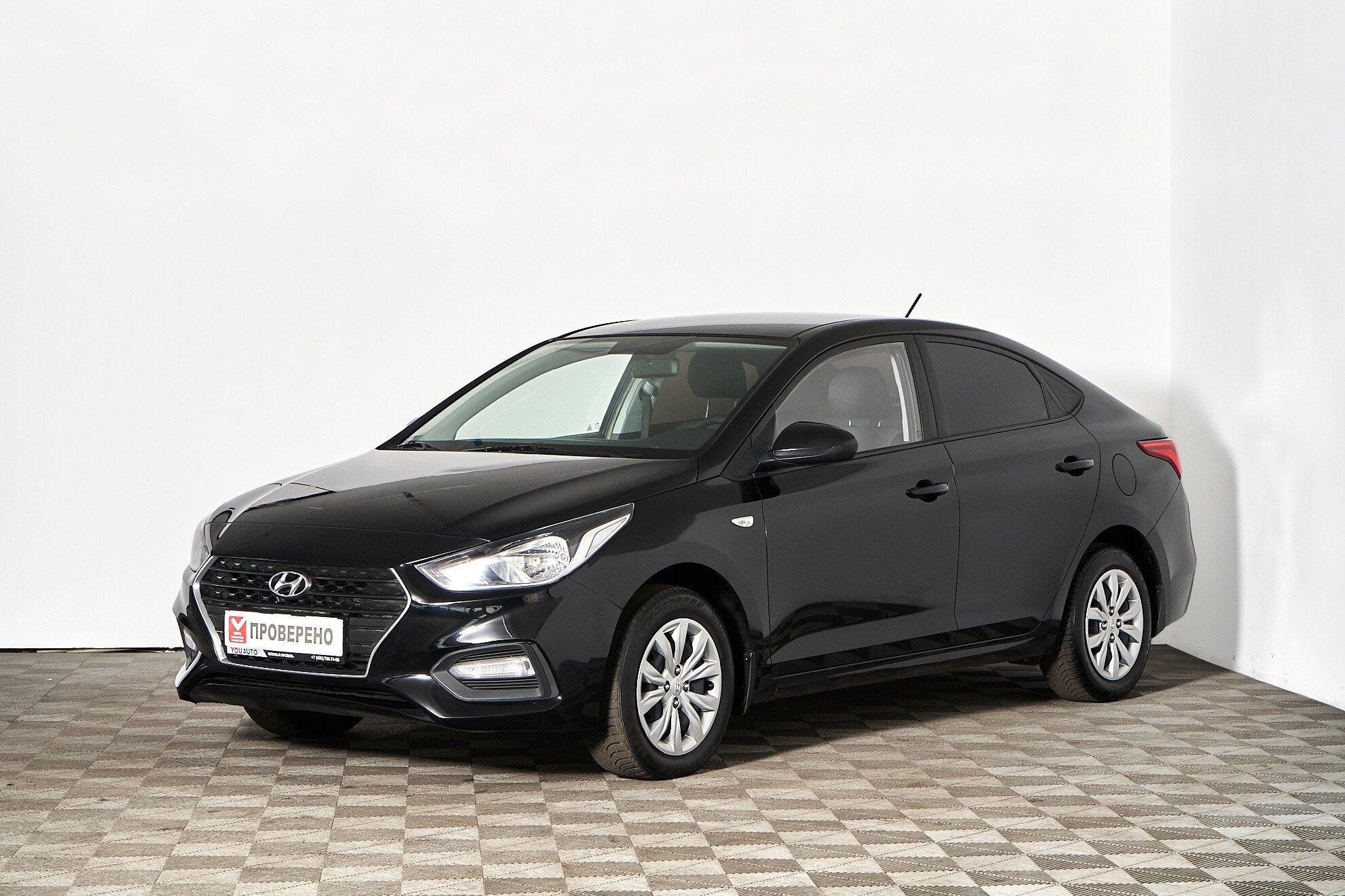Hyundai Solaris 2020, черный