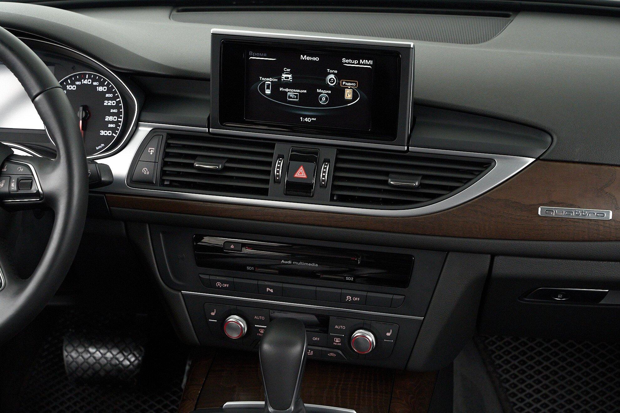 Audi A6 2017, черный