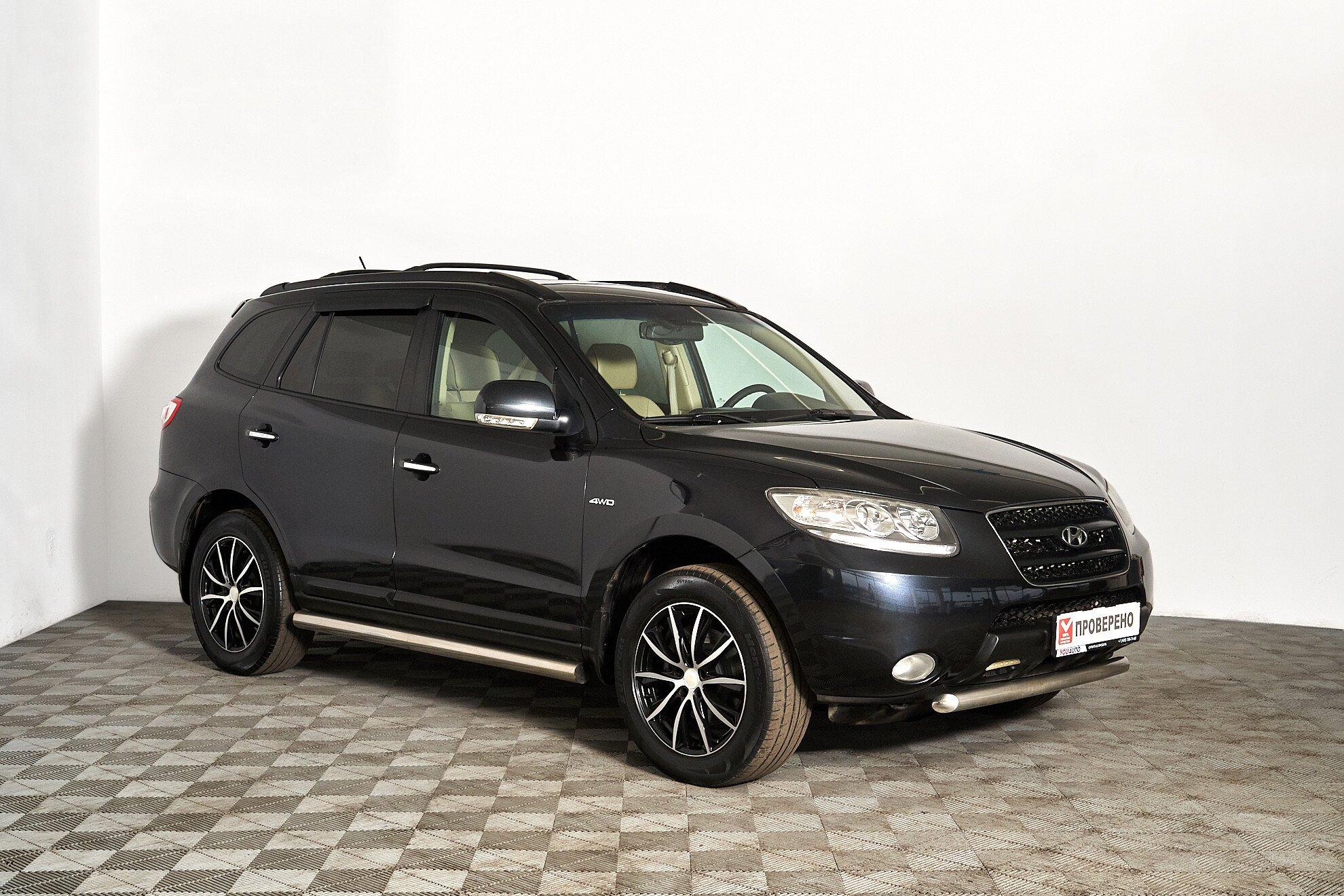 Hyundai Santa Fe 2008, черный