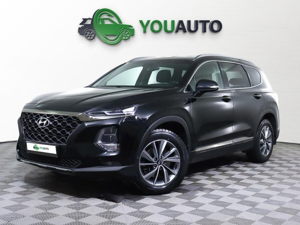 Hyundai Santa Fe 2020, черный