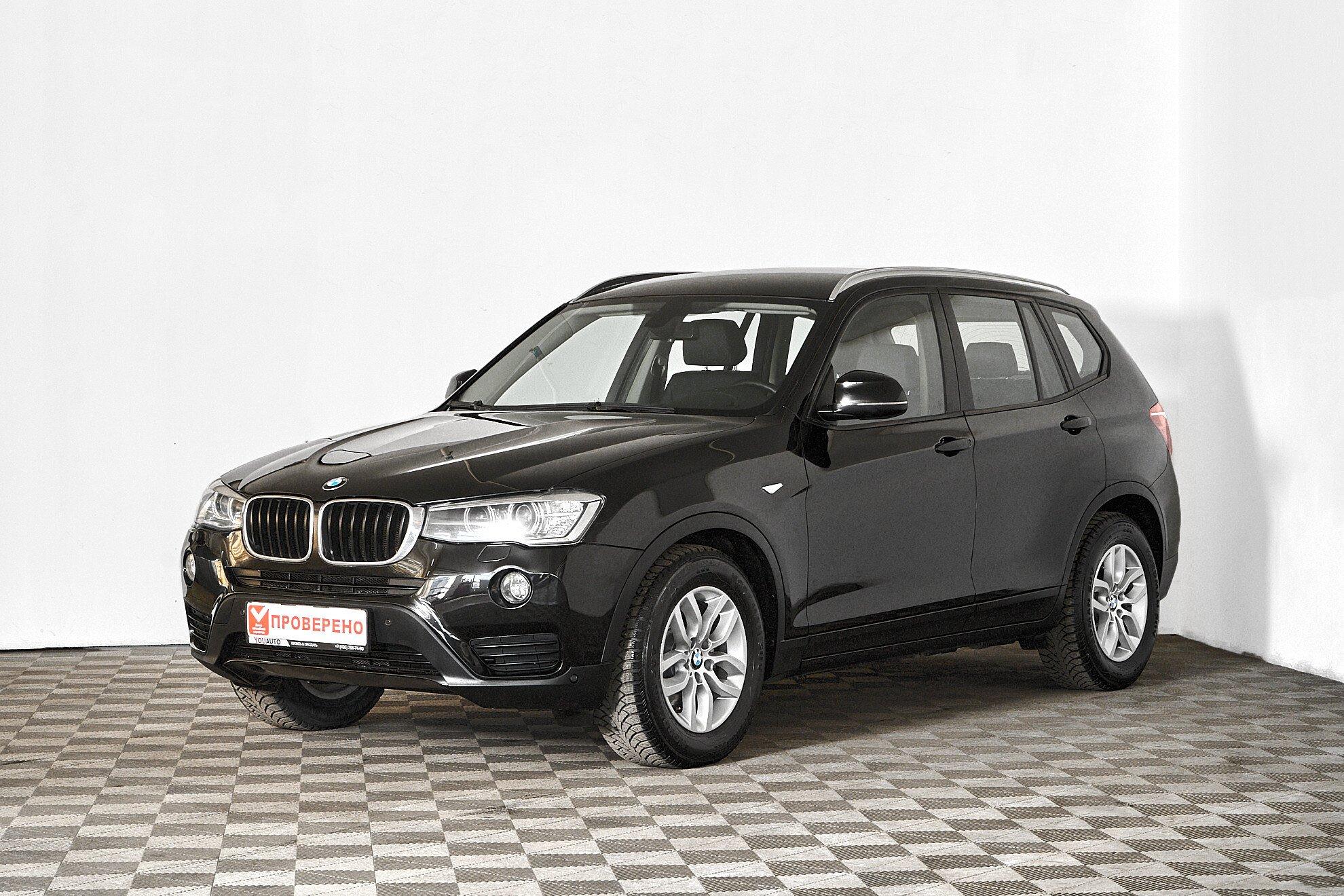 BMW X3 2016, черный