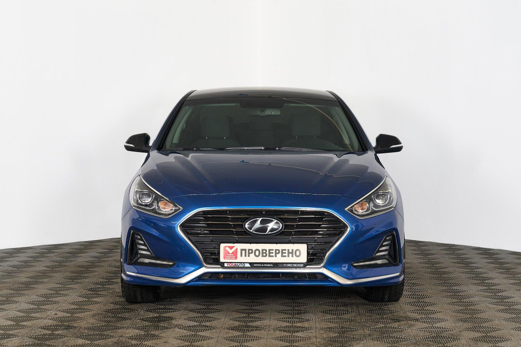 Hyundai Sonata 2017, голубой