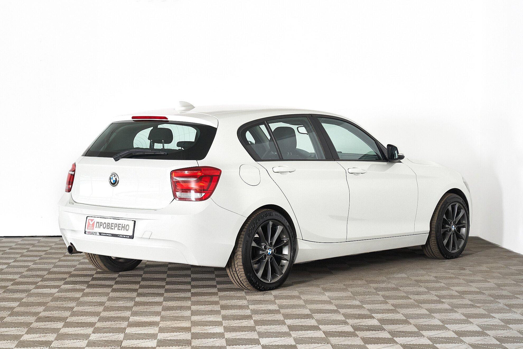 BMW 1 серии 2012, белый