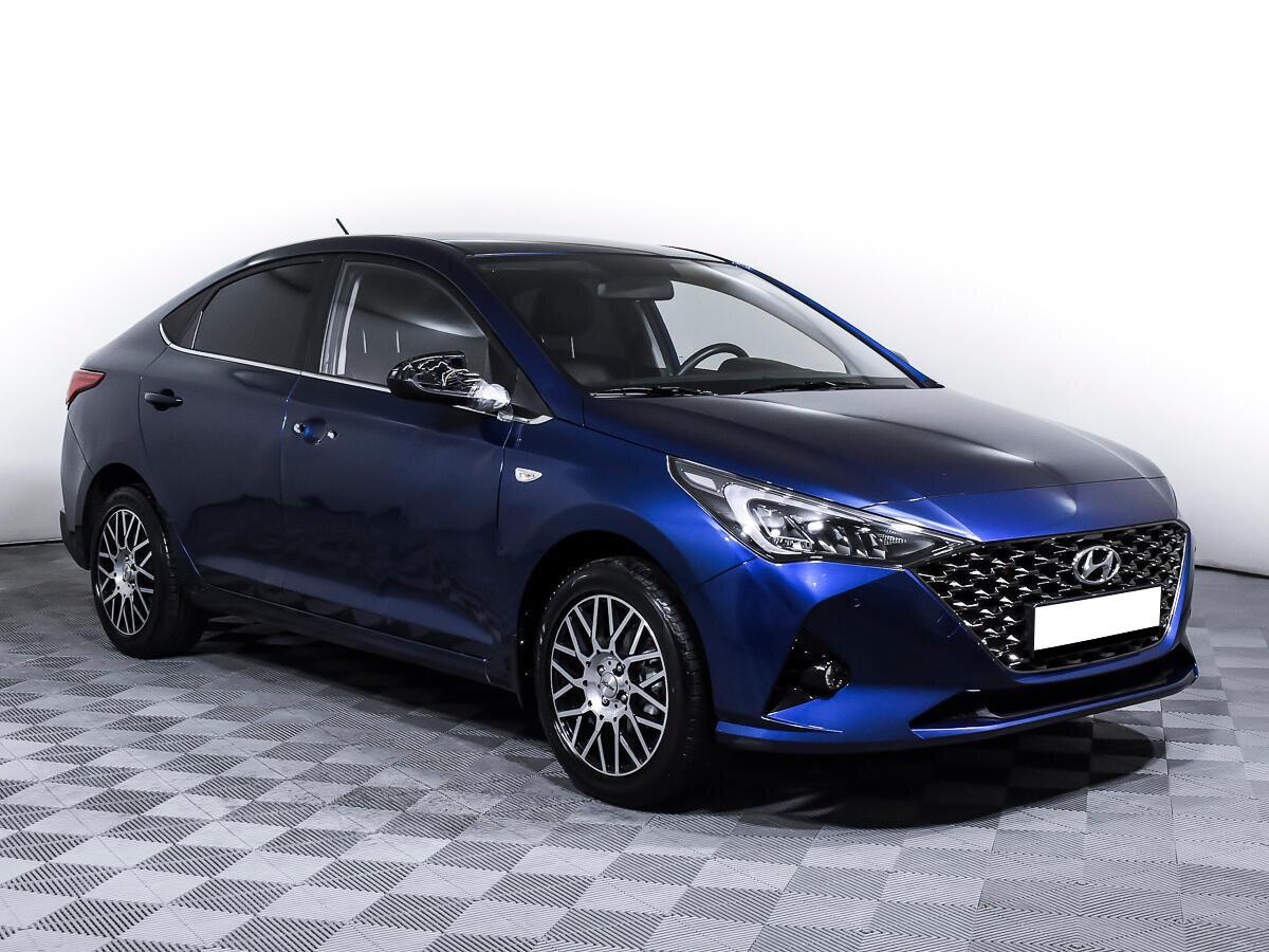 Hyundai Solaris 2022, синий