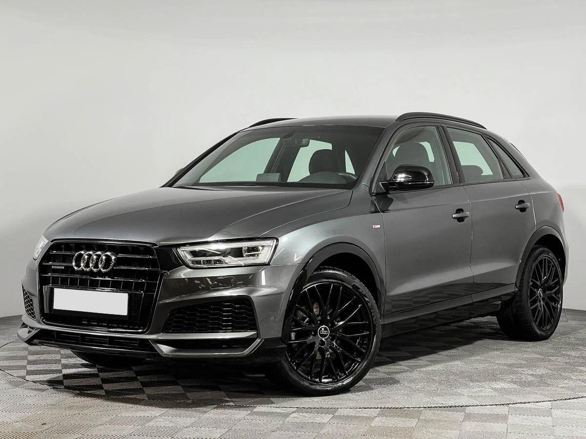 Audi Q3 2017, серый