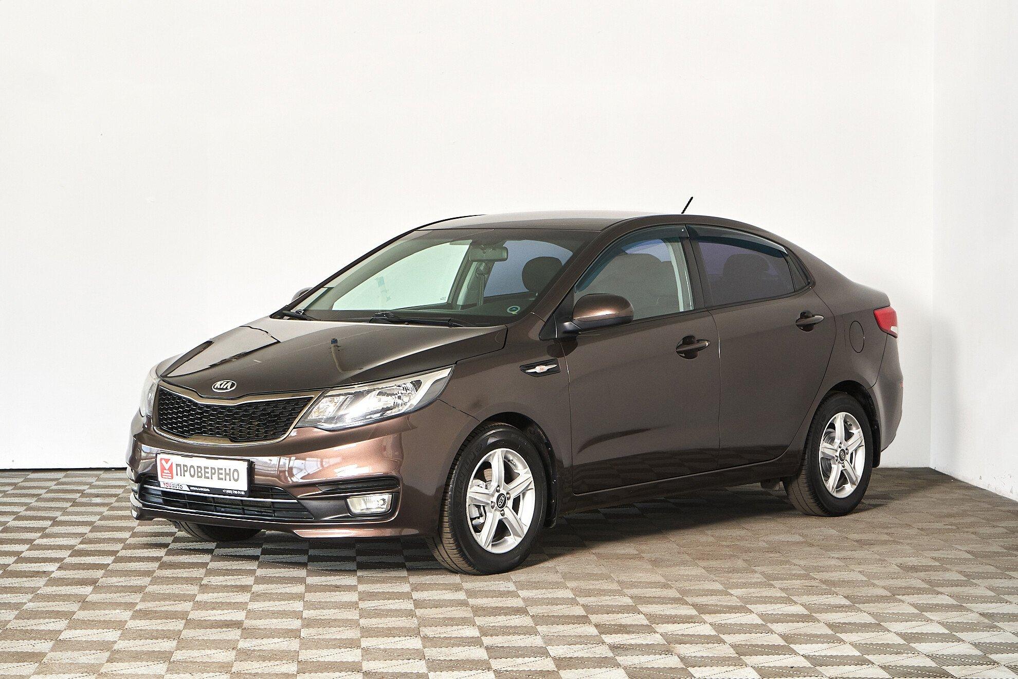 Kia Rio 2016, коричневый