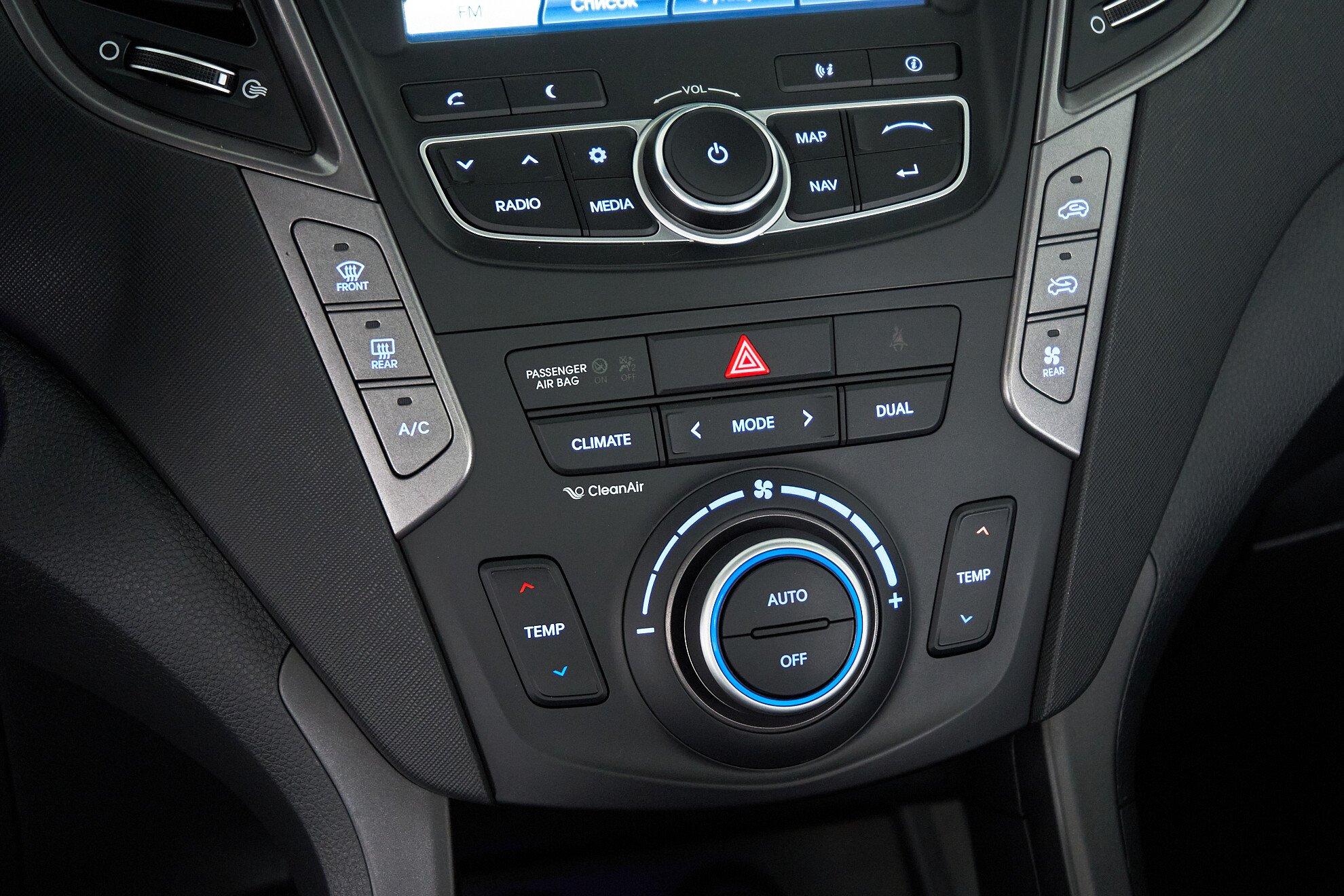 Hyundai Santa Fe 2015, белый
