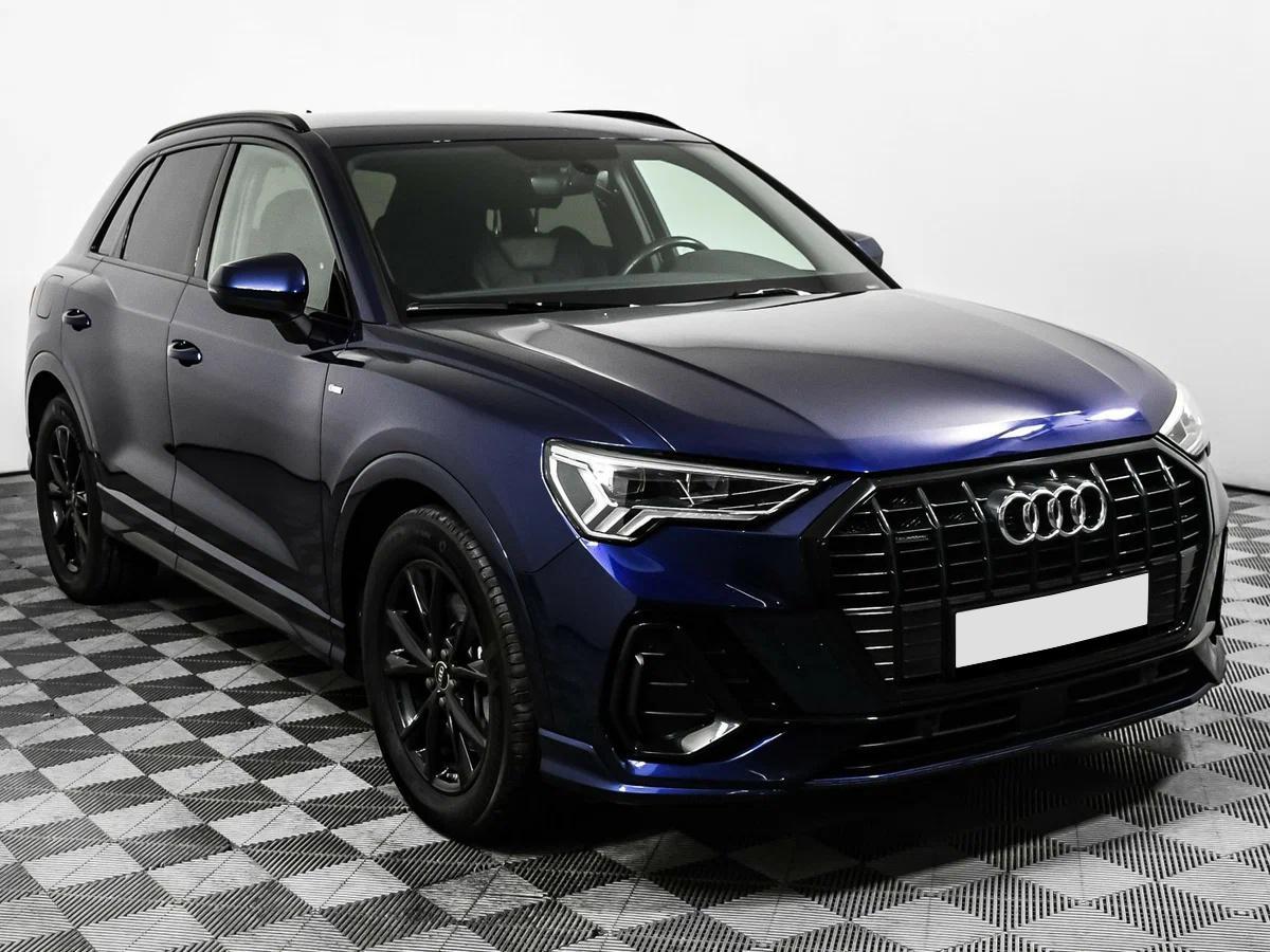 Audi Q3 2021, синий