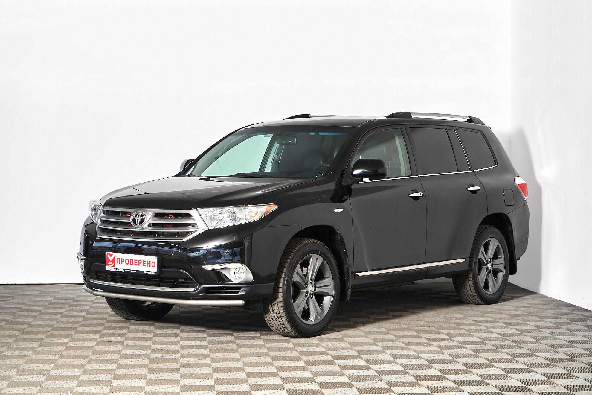 Toyota Highlander 2011, черный