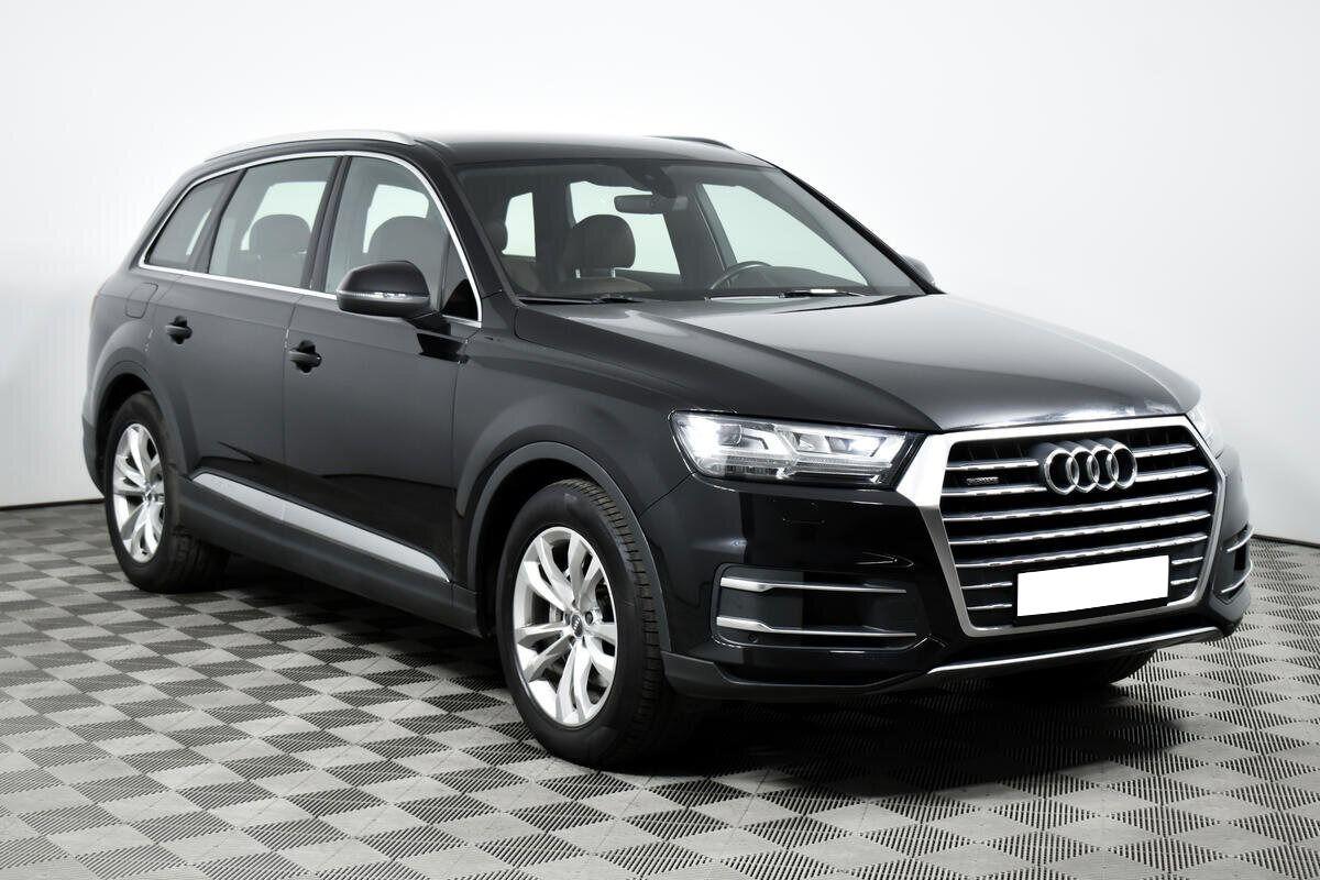 Audi Q7 2018, черный