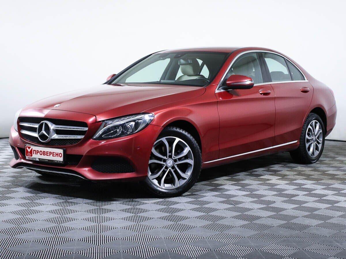 Mercedes-Benz C-Класс 2016, красный