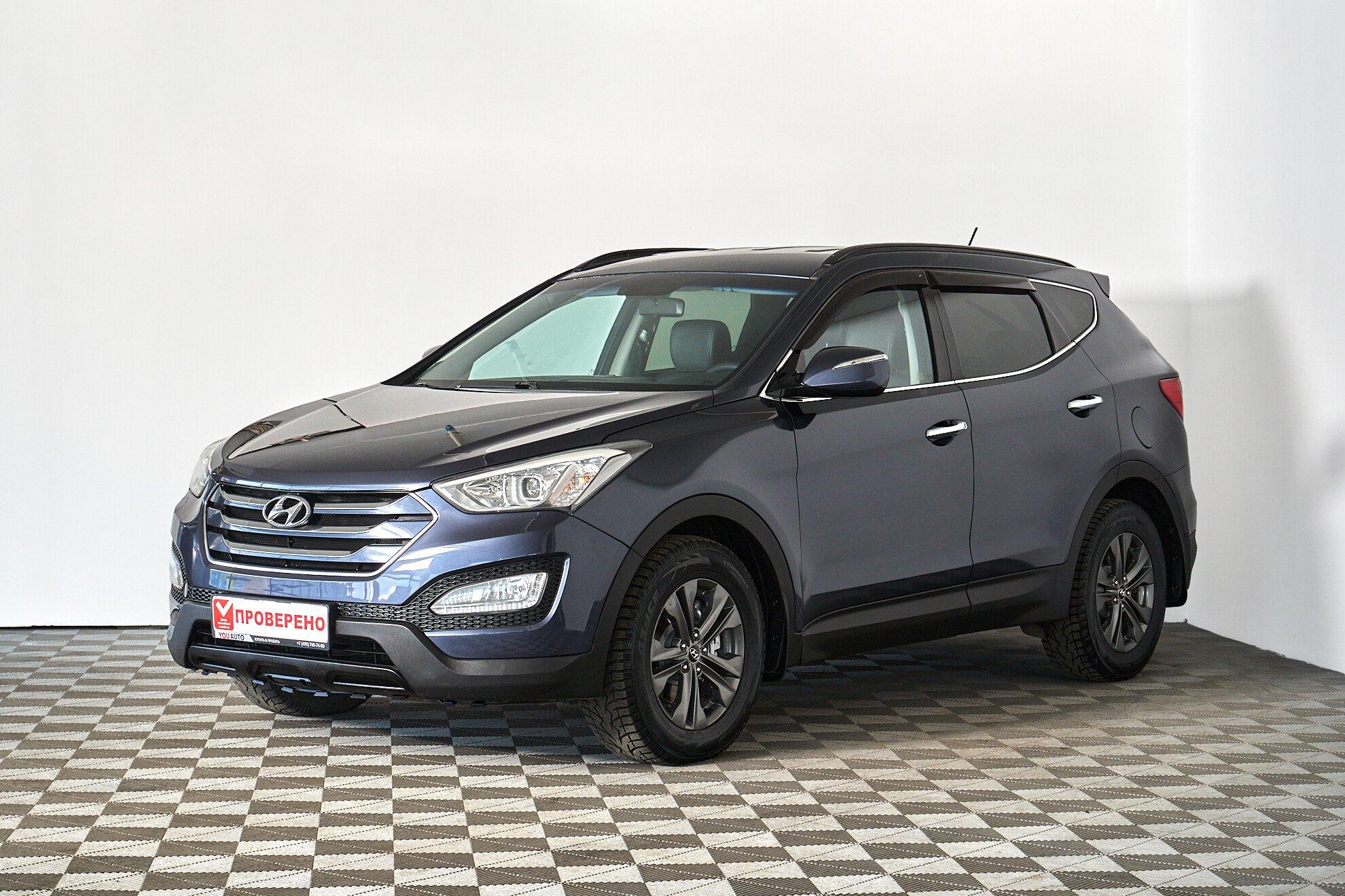 Hyundai Santa Fe 2013, синий