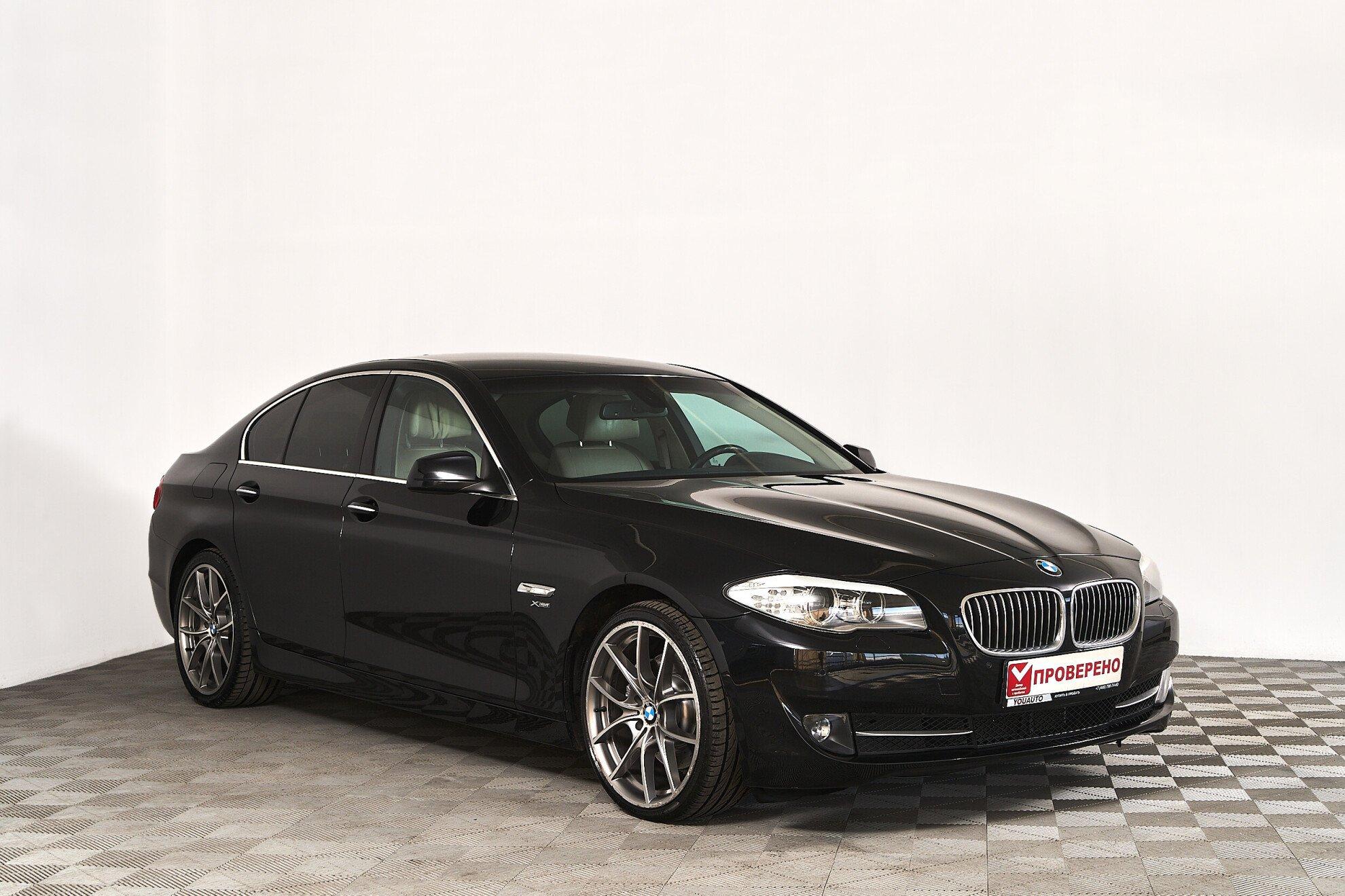 BMW 5 серии 2011, черный