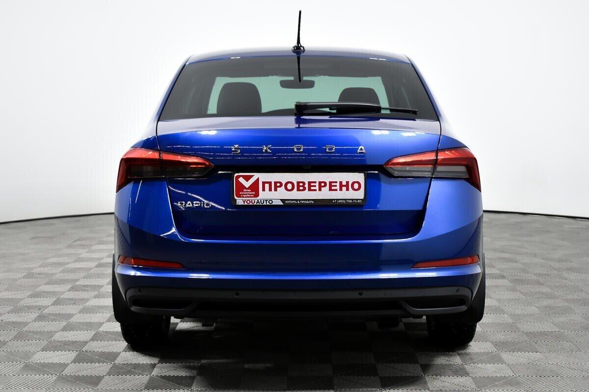 Skoda Rapid 2021, синий