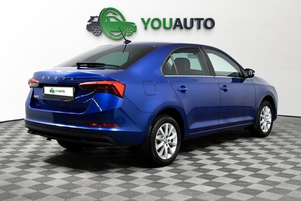 Skoda Rapid 2021, синий
