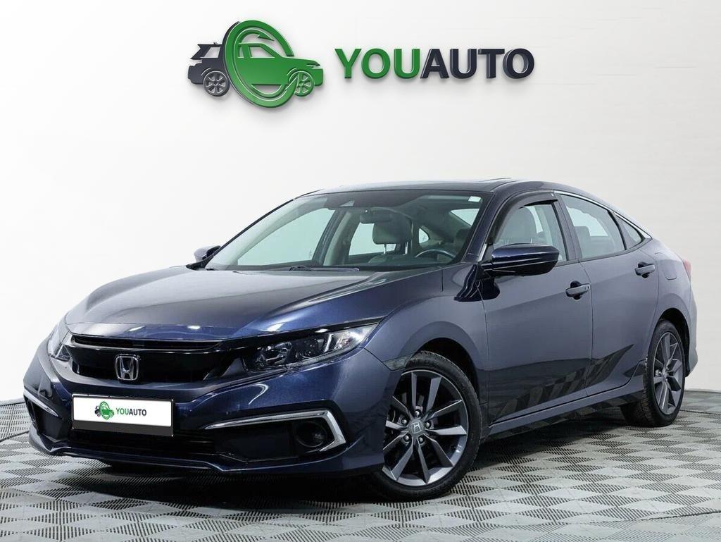 Honda Civic 2019, синий