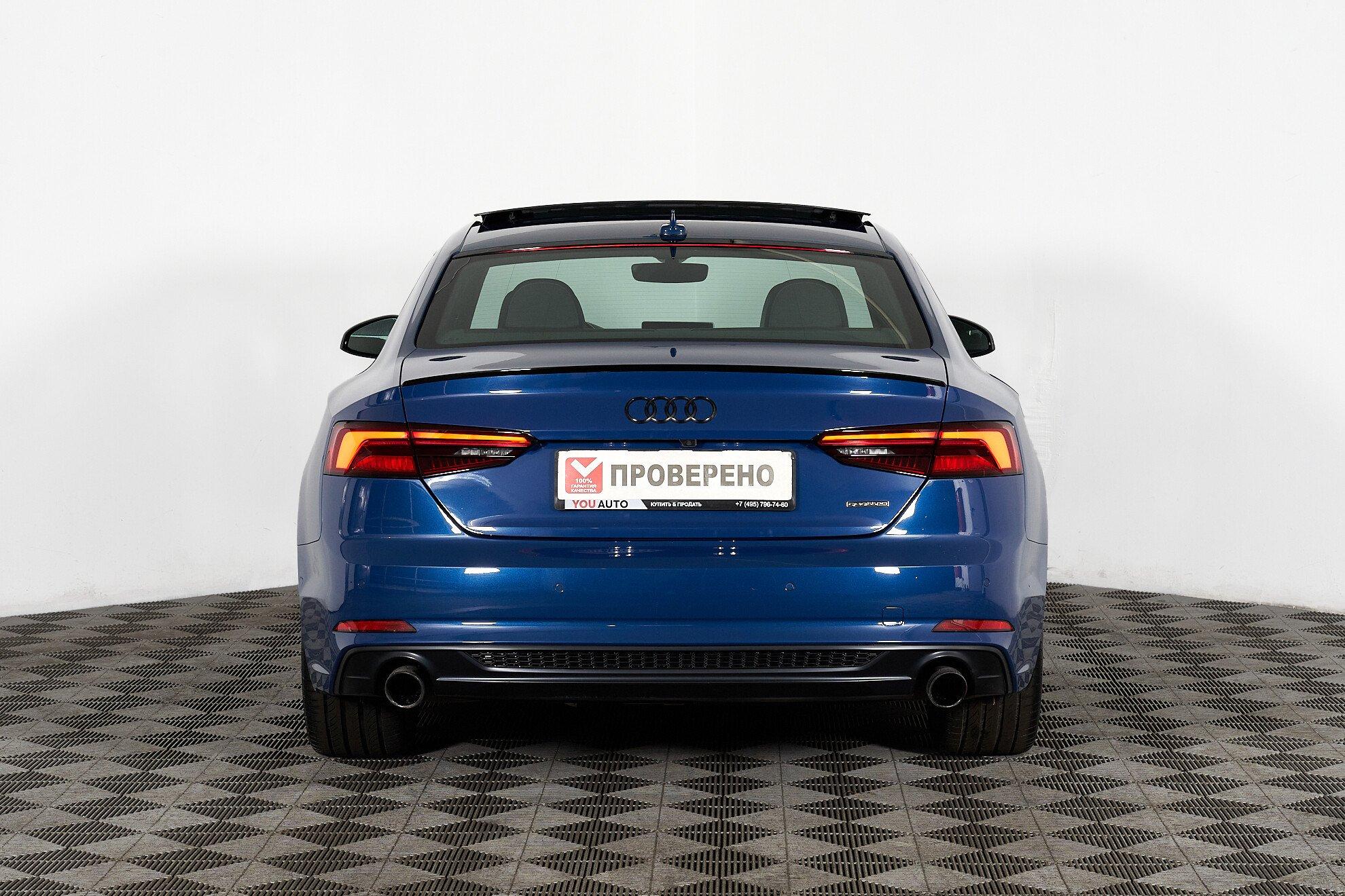 Audi A5 2019, синий