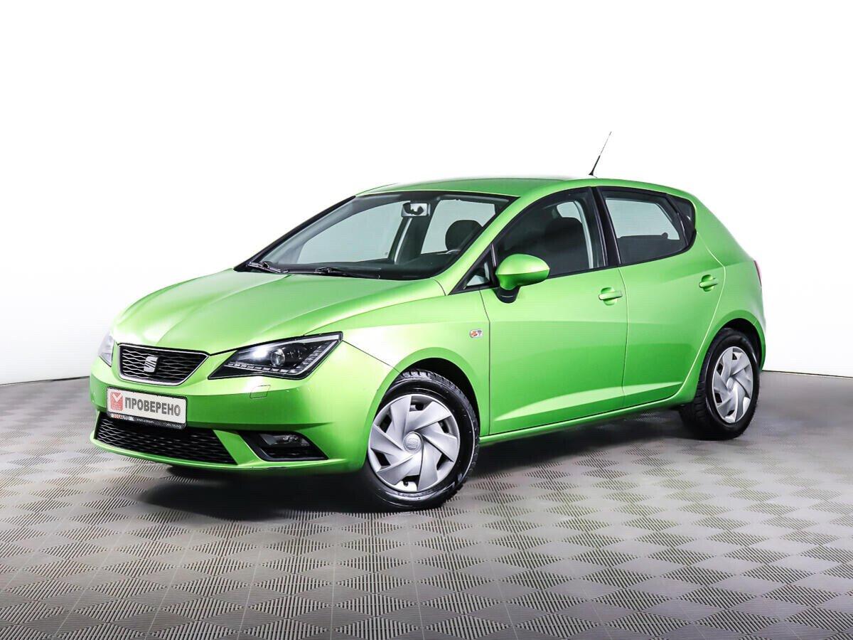 Seat Ibiza 2015, зеленый