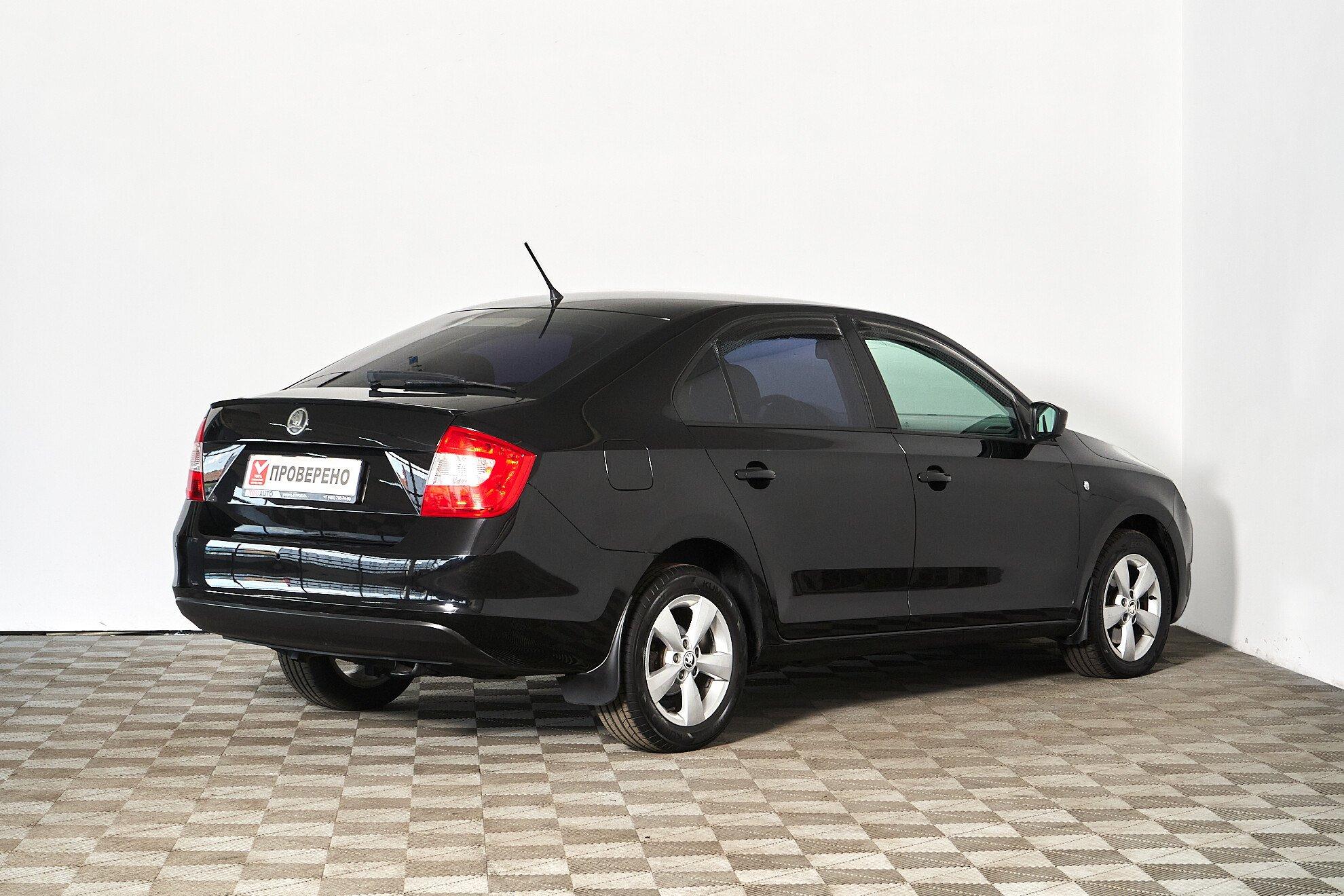Skoda Rapid 2014, черный
