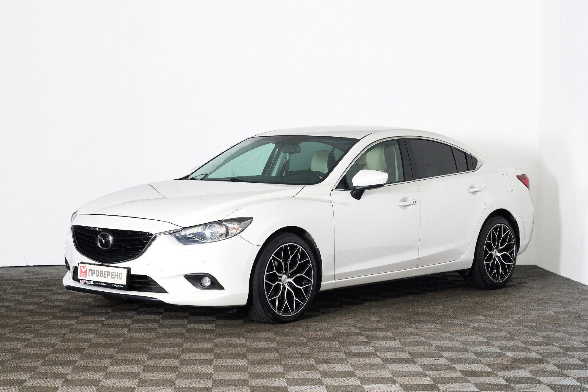 Mazda 6 2014, белый