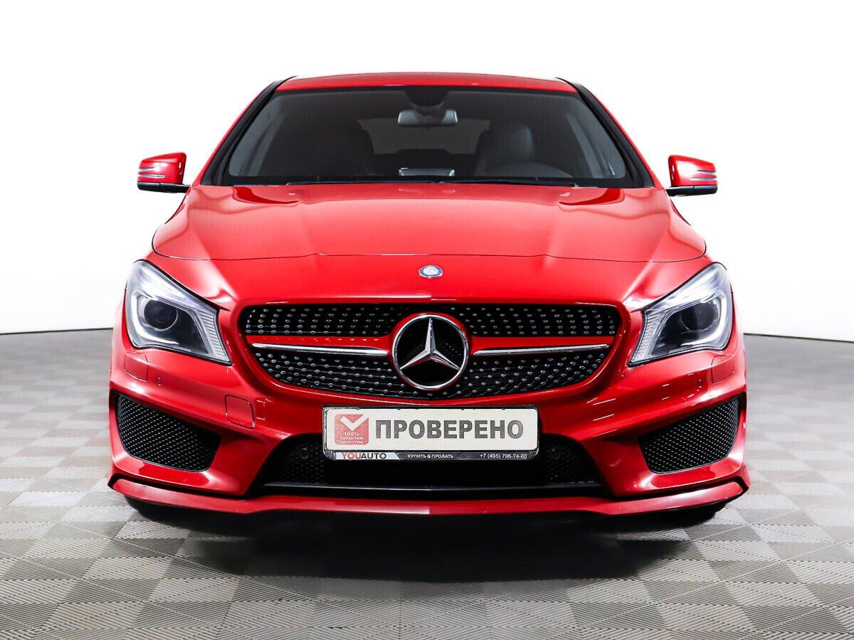 Mercedes-Benz CLA 2015, красный