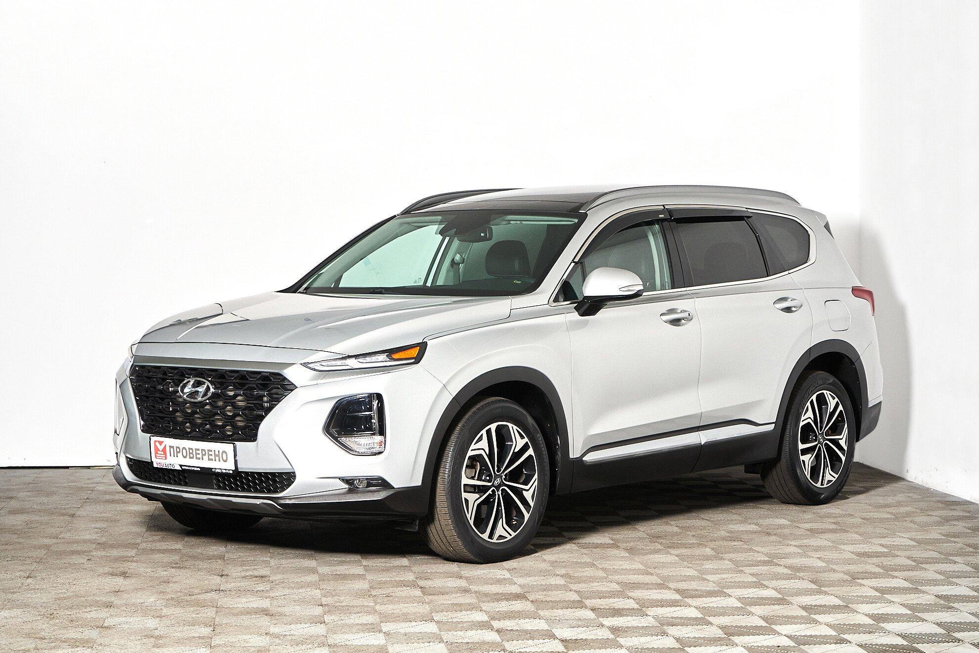 Hyundai Santa Fe 2018, серый