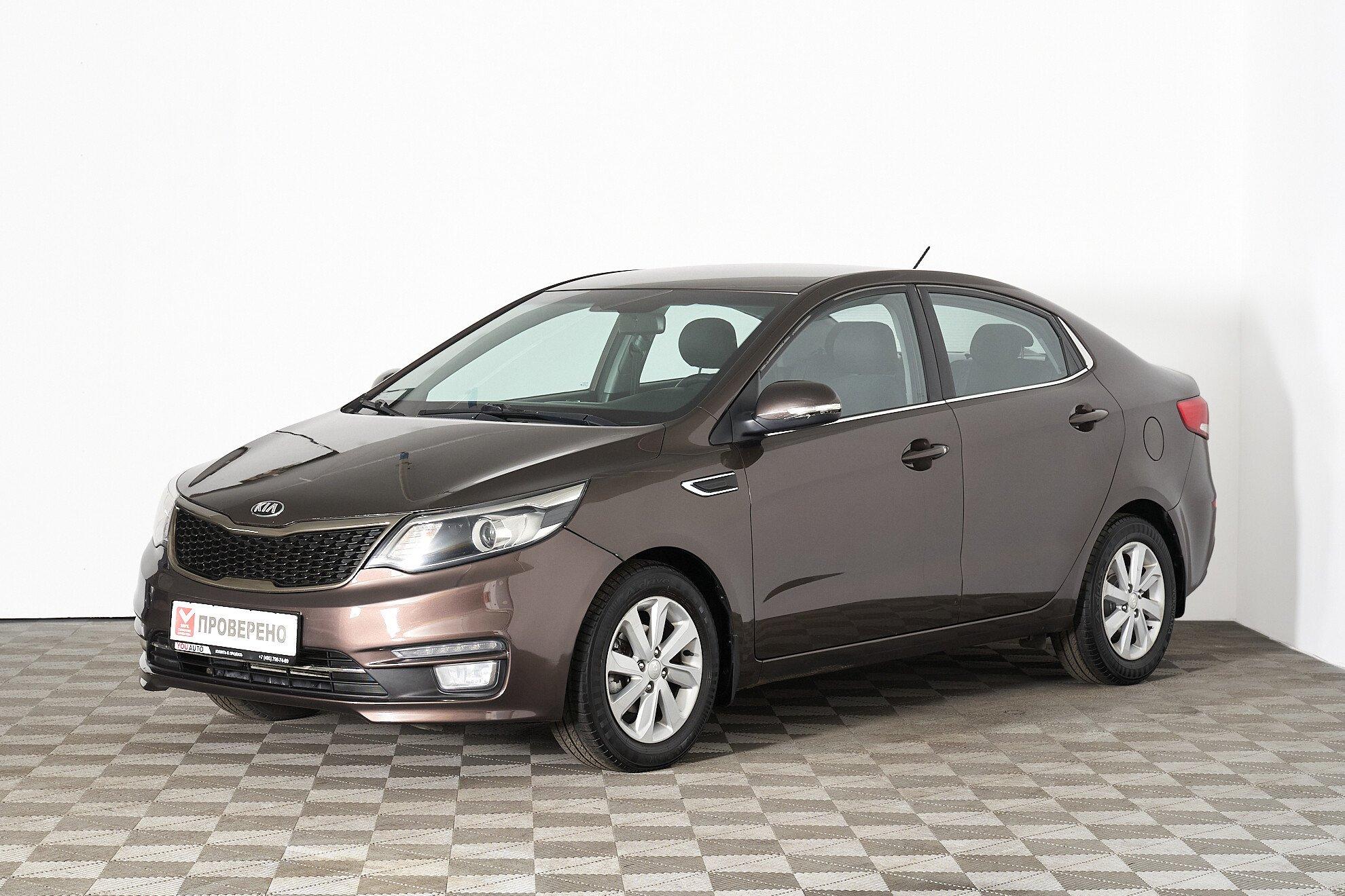 Kia Rio 2016, коричневый