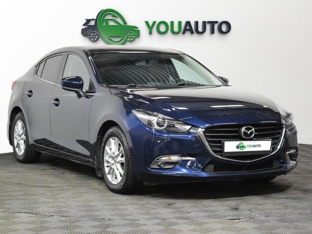 Mazda 3 2018, синий