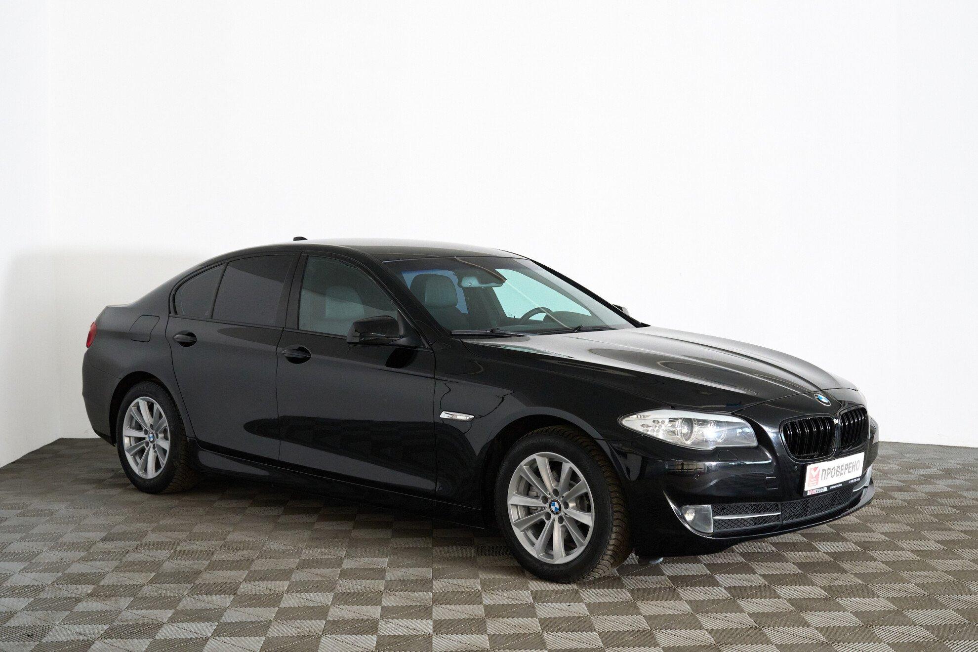 BMW 5 серии 2012, черный