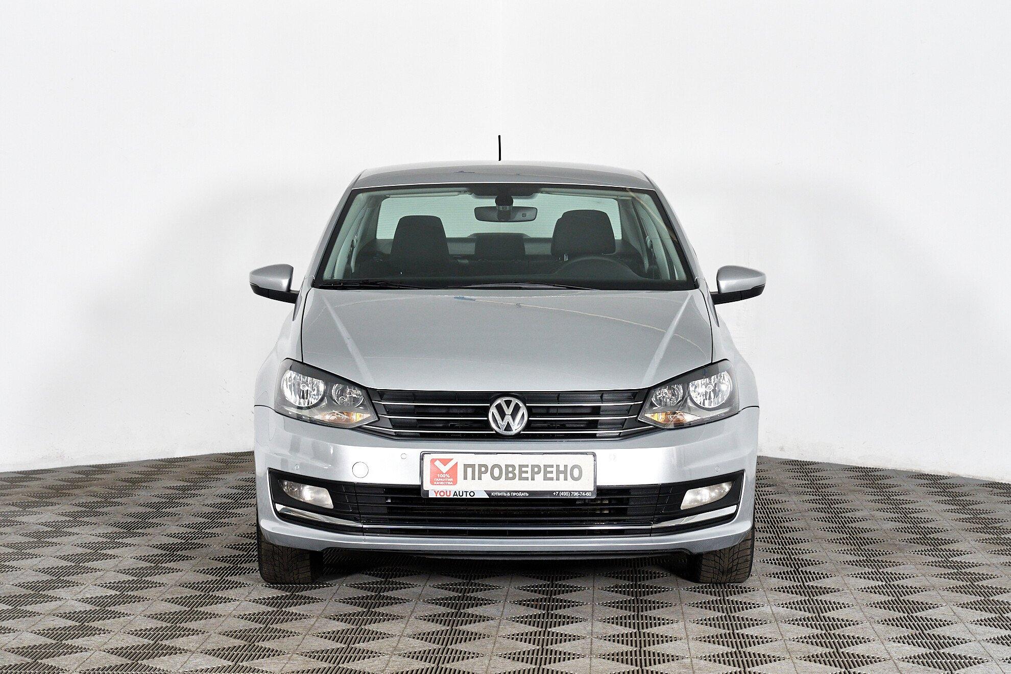 Volkswagen Polo 2018, серебряный