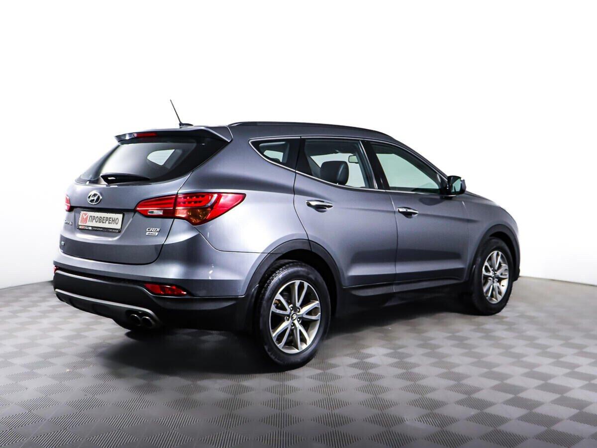 Hyundai Santa Fe 2015, серебряный