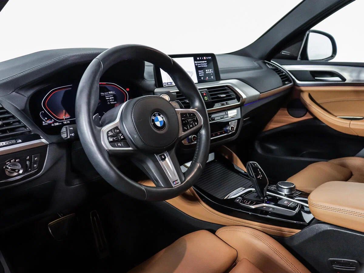 BMW X4 2021, синий