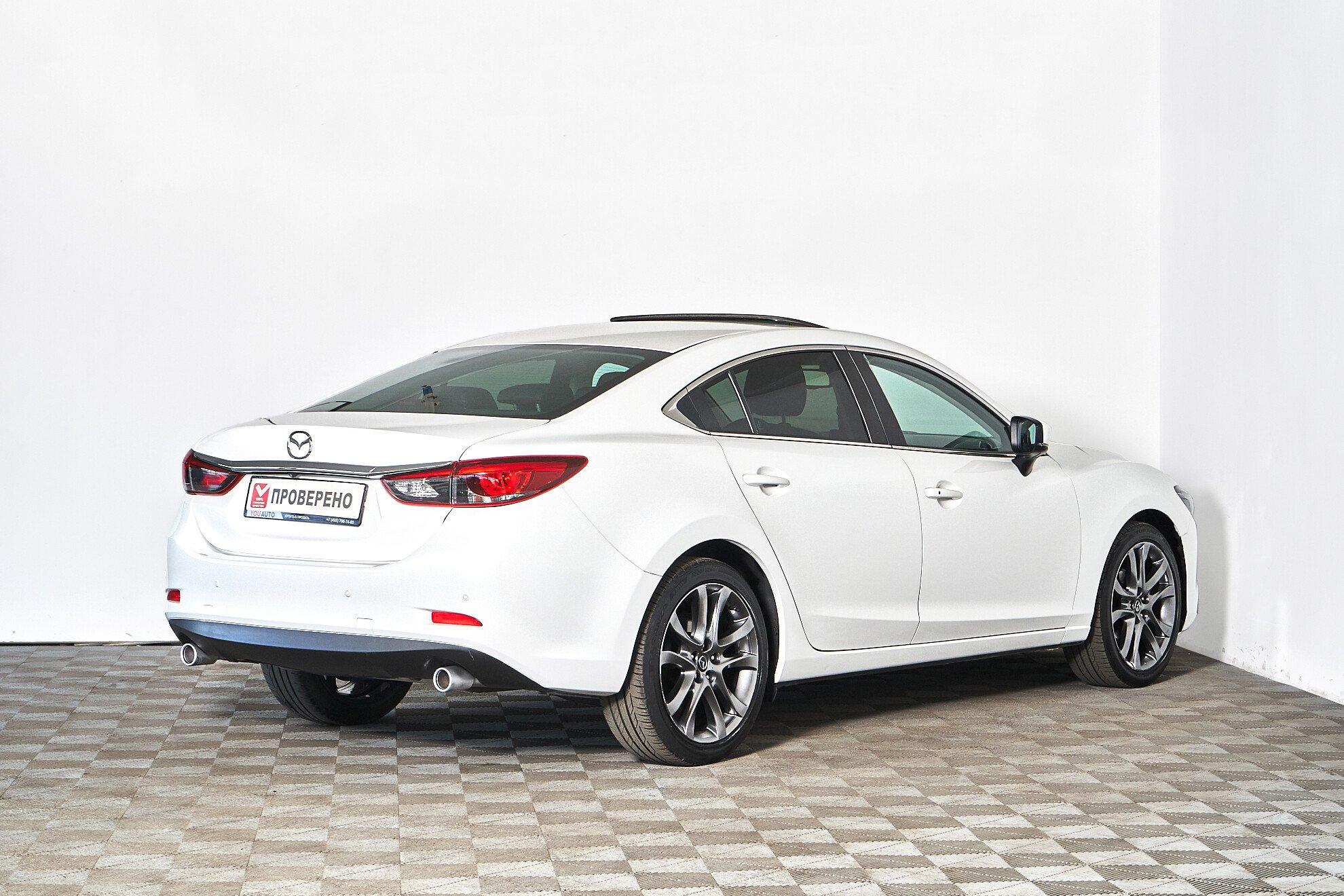 Mazda 6 2016, белый