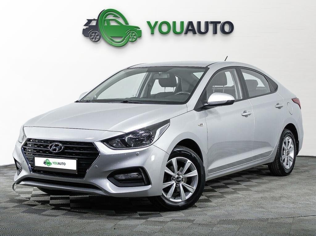 Hyundai Solaris 2019, серебряный