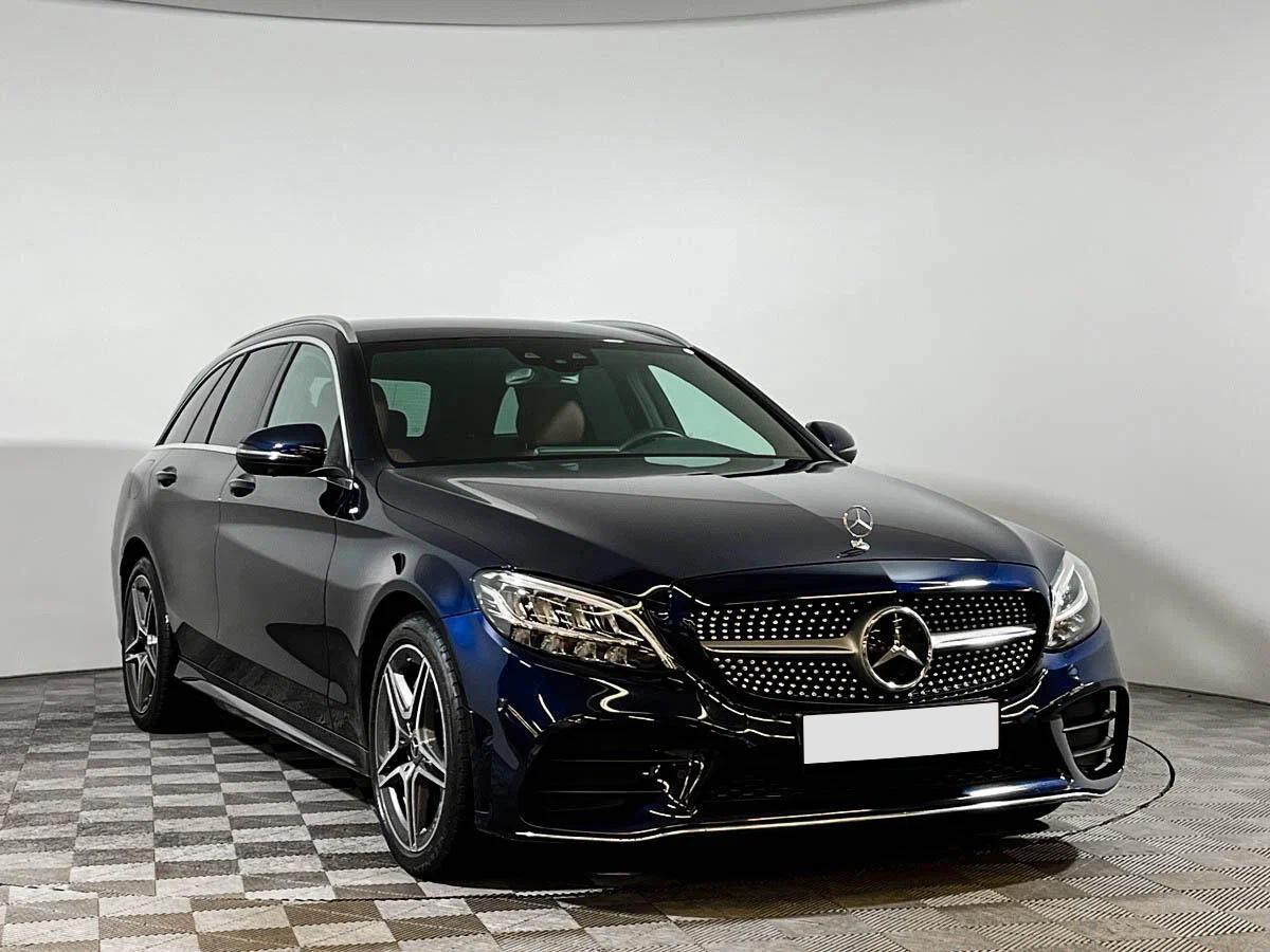 Mercedes-Benz C-Класс 2018, синий