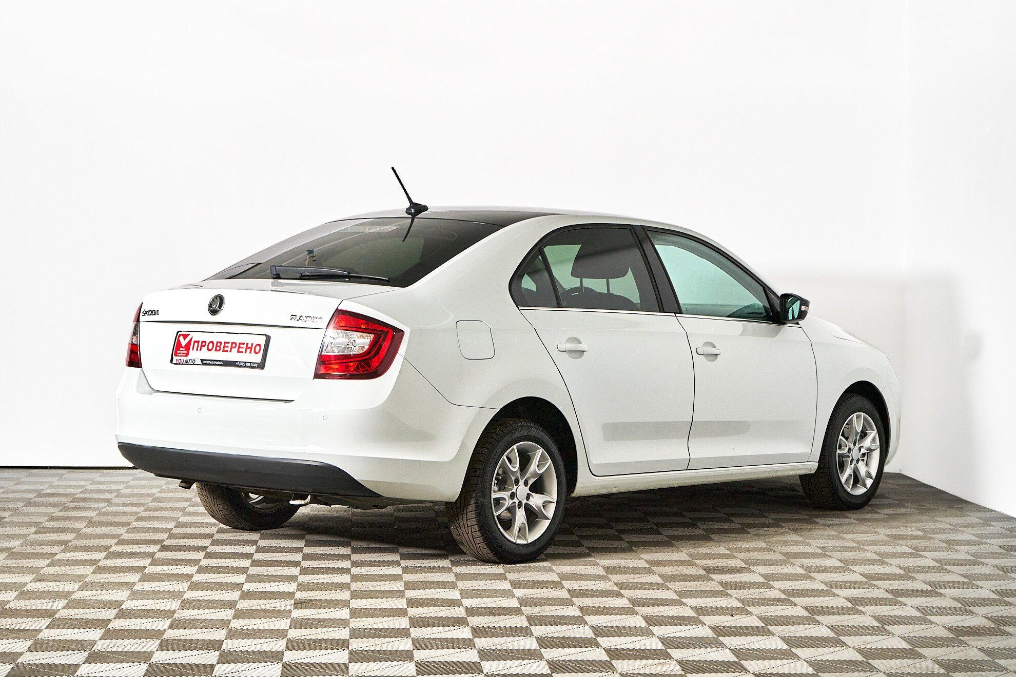 Skoda Rapid 2019, белый