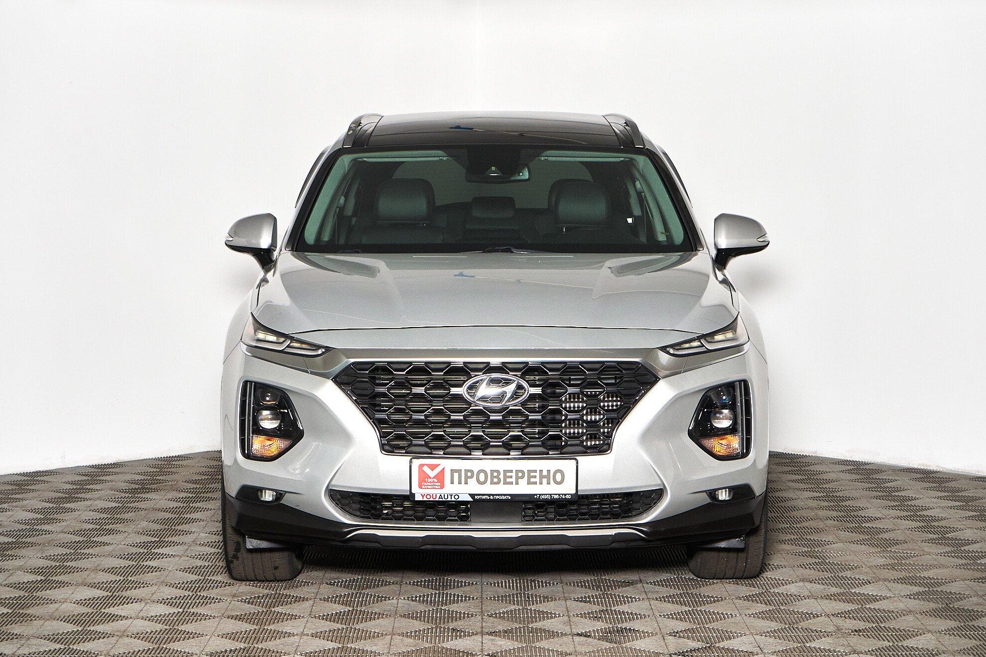 Hyundai Santa Fe 2018, серый