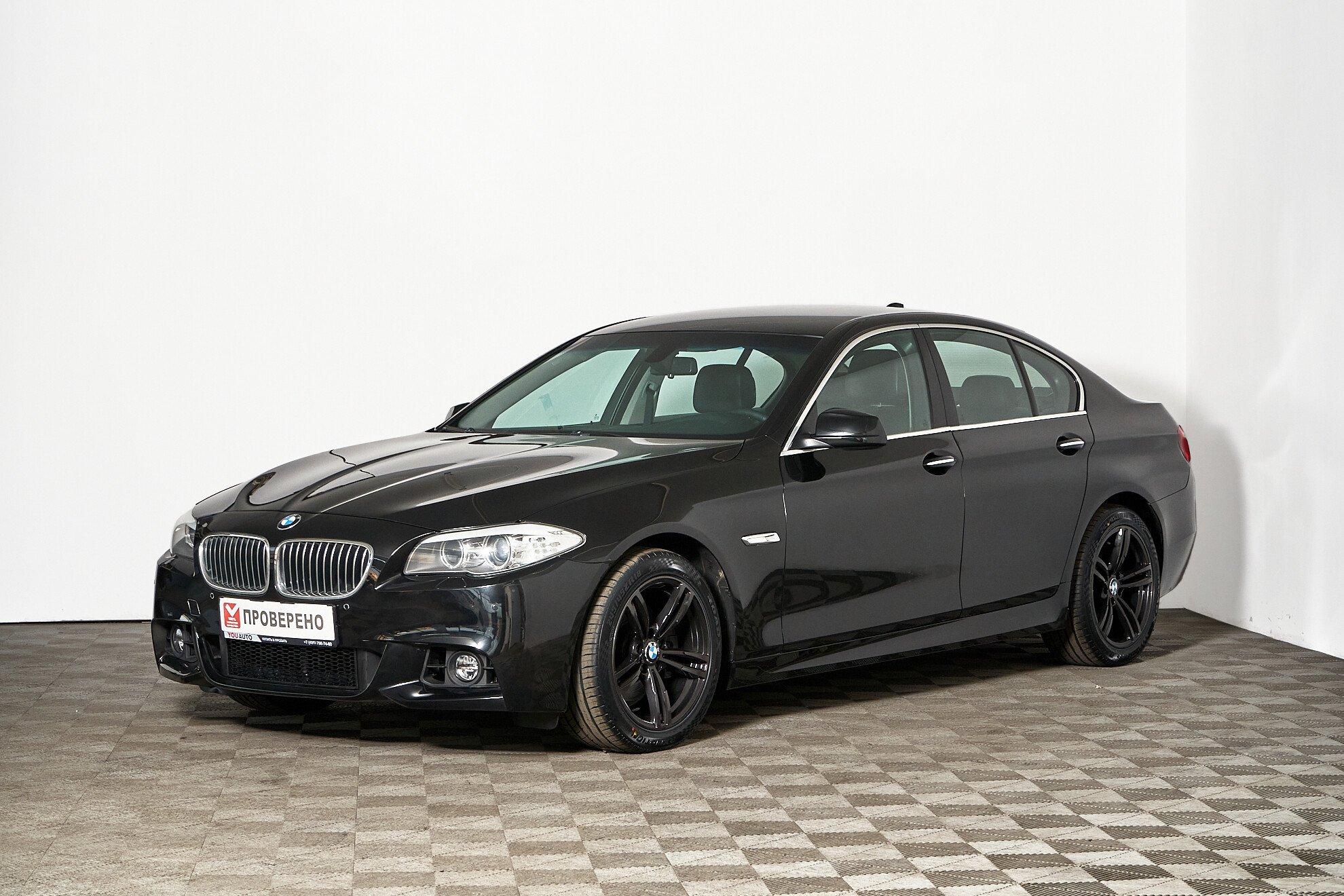 BMW 5 серии 2013, черный