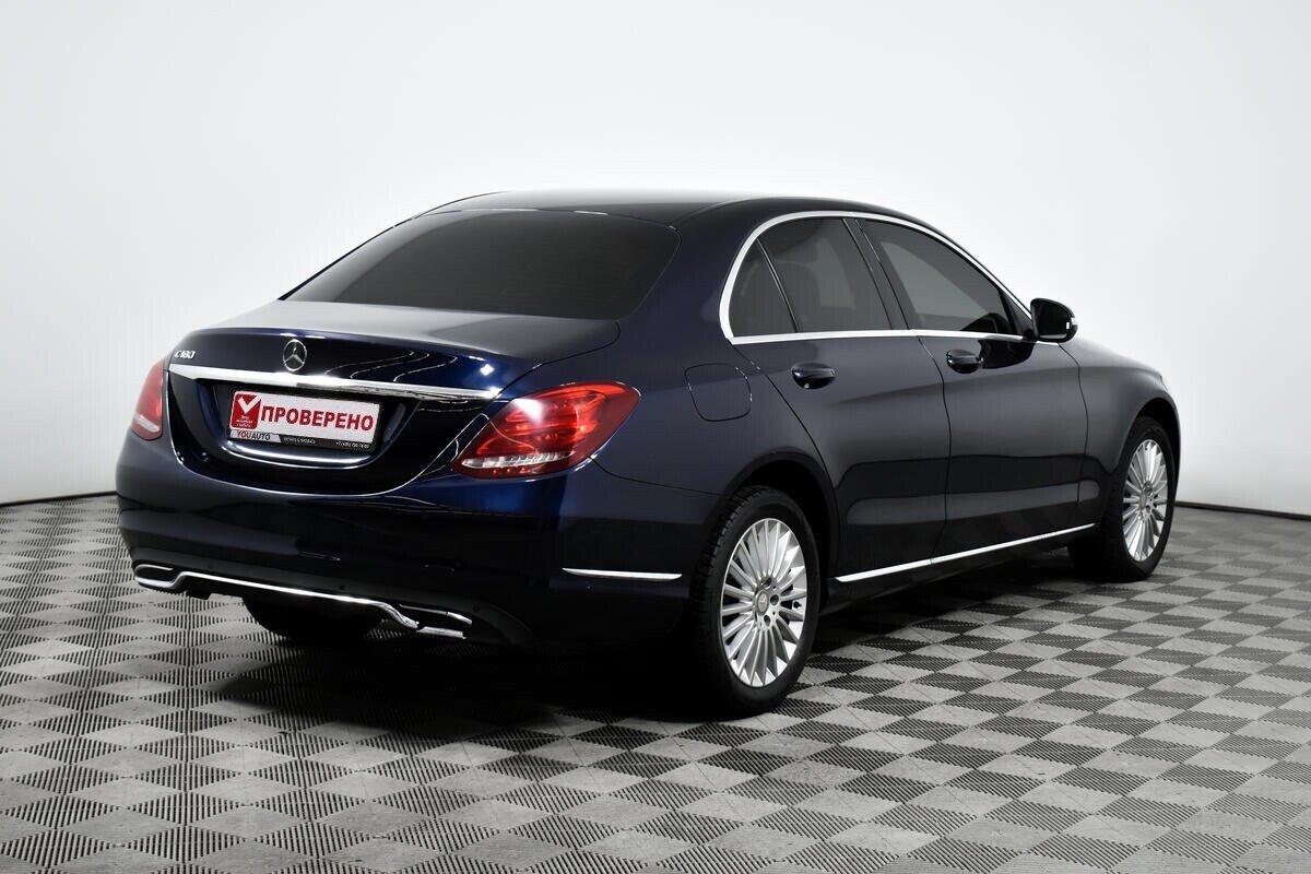 Mercedes-Benz C-Класс 2015, синий