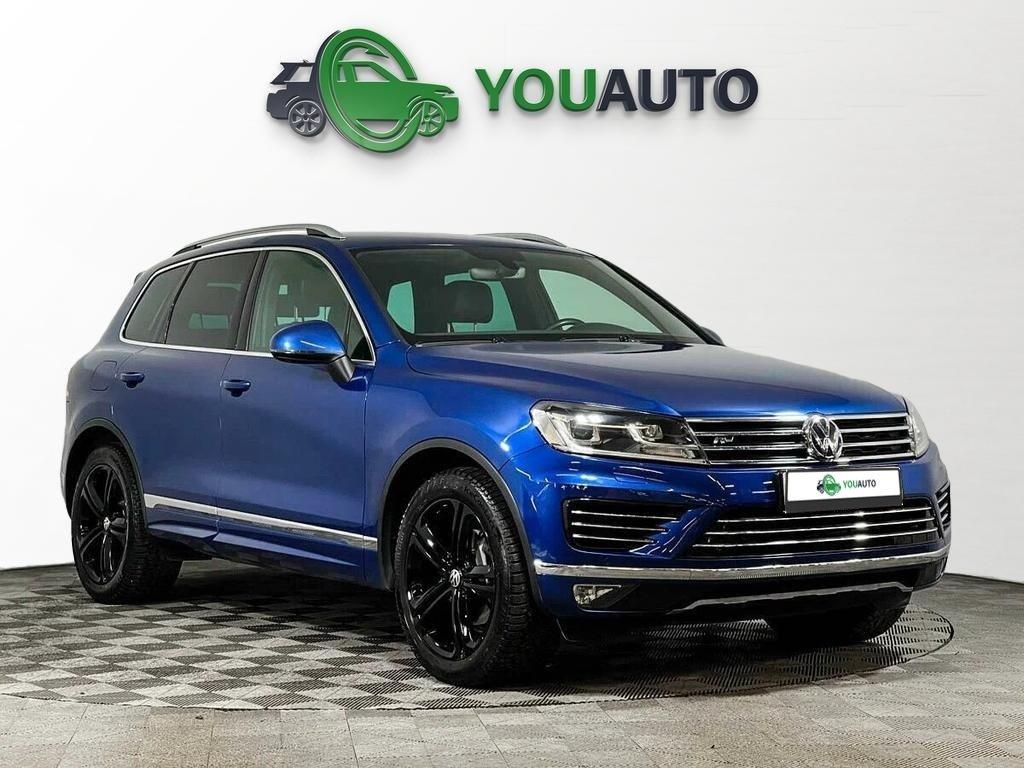 Volkswagen Touareg 2018, синий